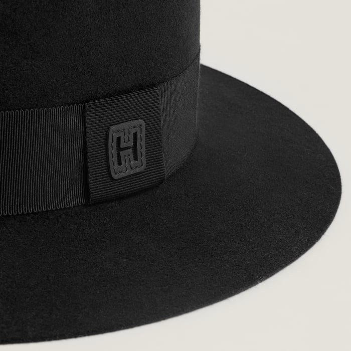 Noir Balthazar H Cut Hat