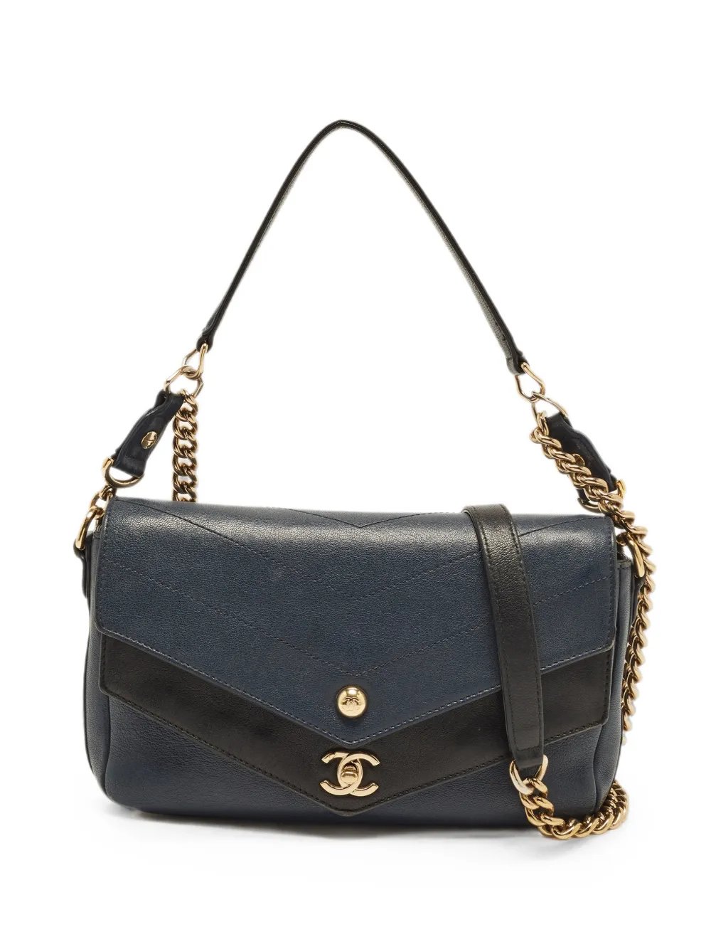 2018-2019 Double Flap leather shoulder bag