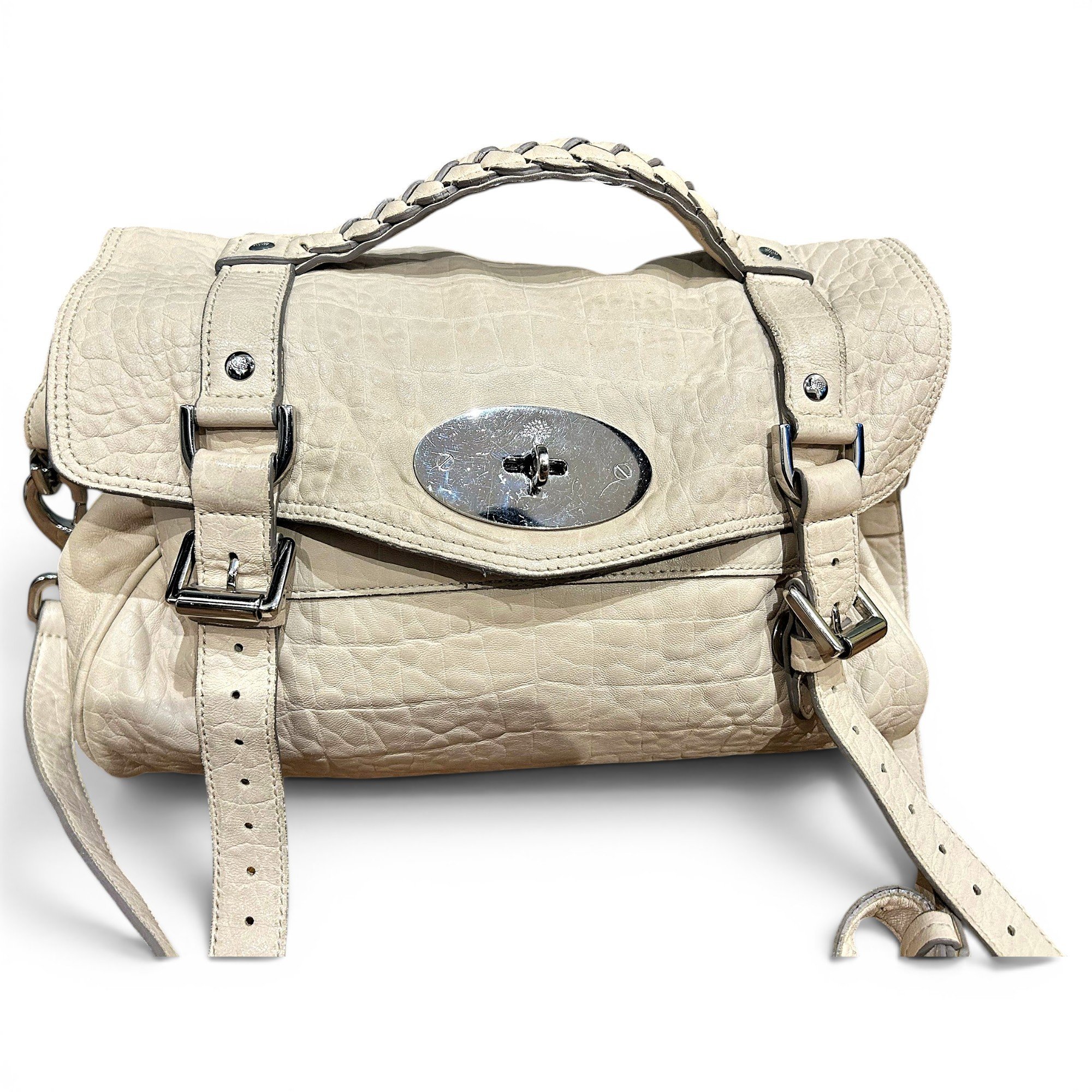 Alexa leather satchel