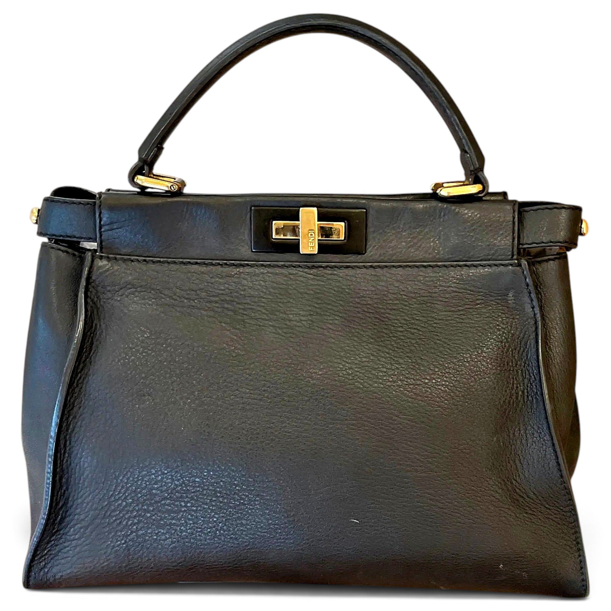 Peekaboo leather handbag