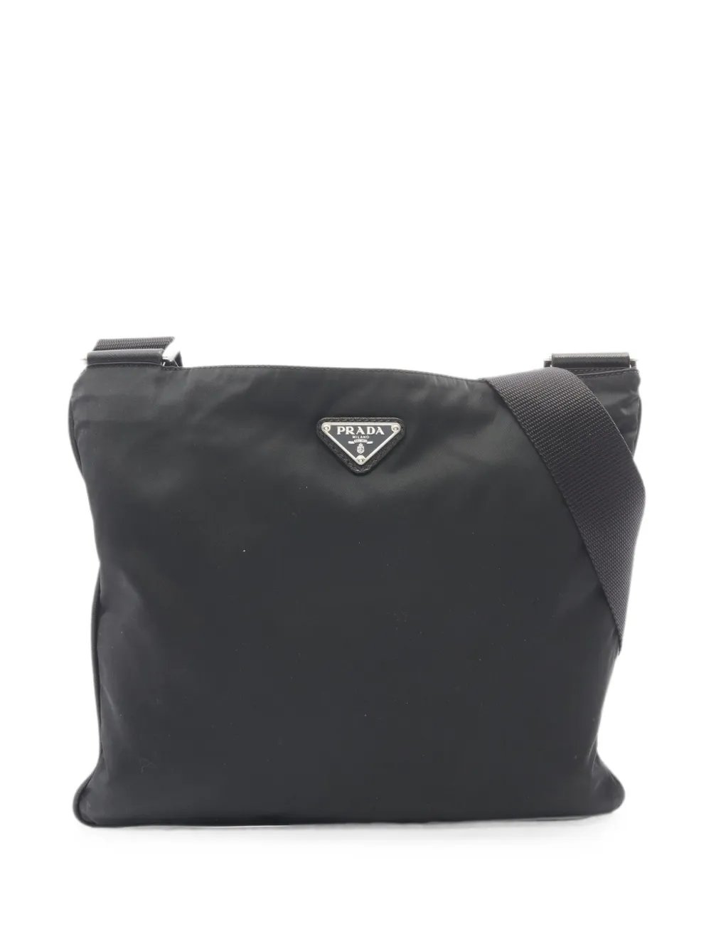 2000s triangle-logo messenger bag