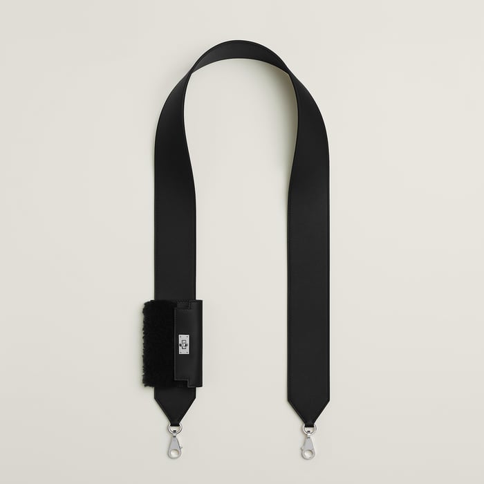 Noir Kelly Pocket Pluch Bag Strap