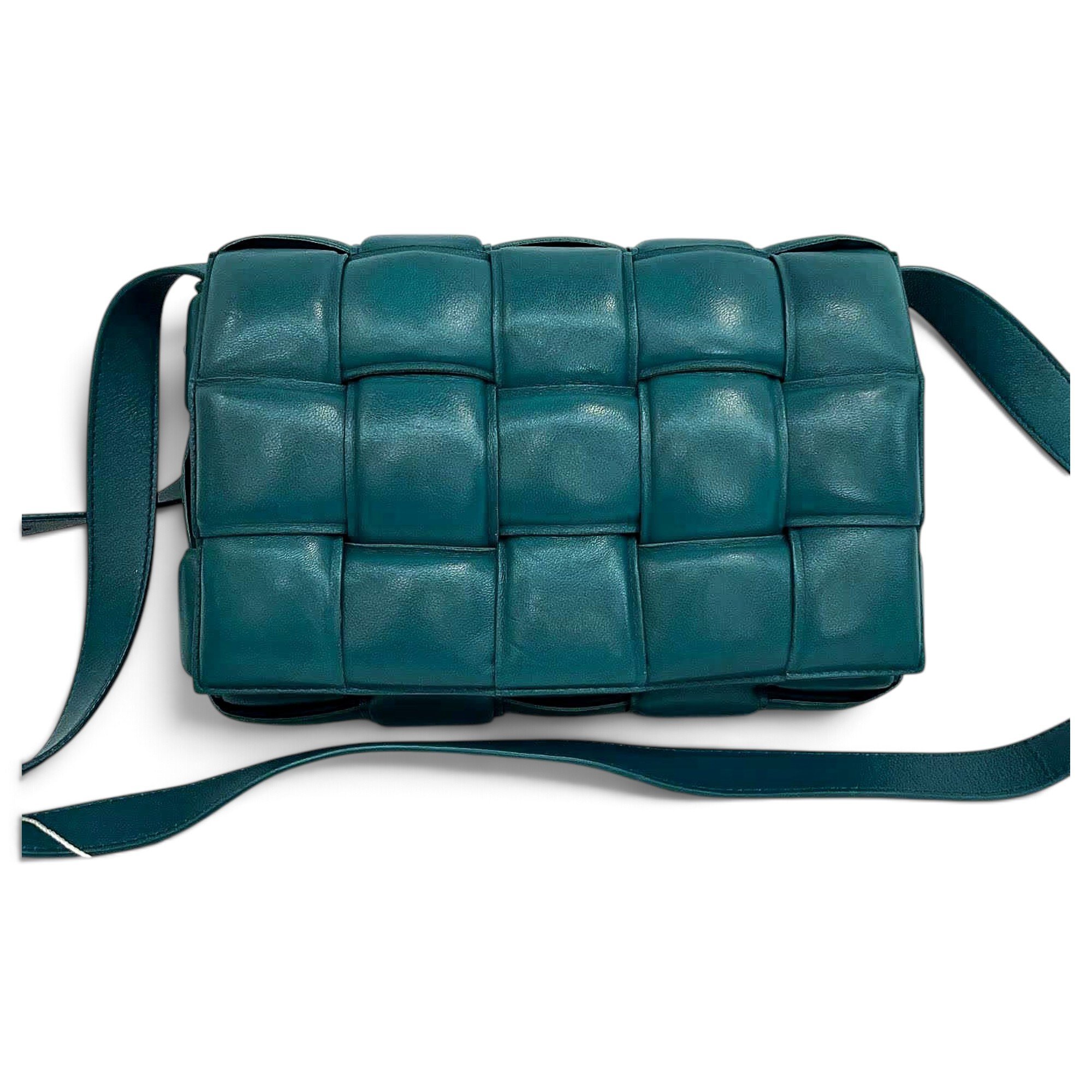 Cassette leather handbag