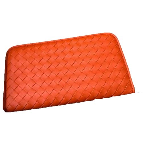 Leather clutch bag