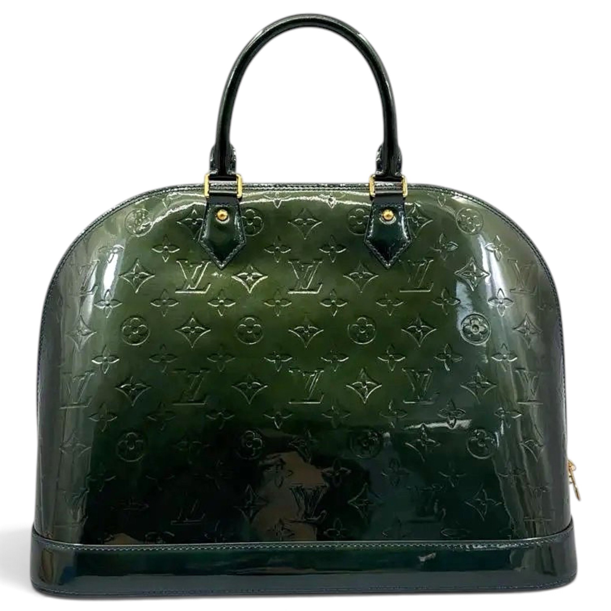 Louis Vuitton Alma patent leather handbag