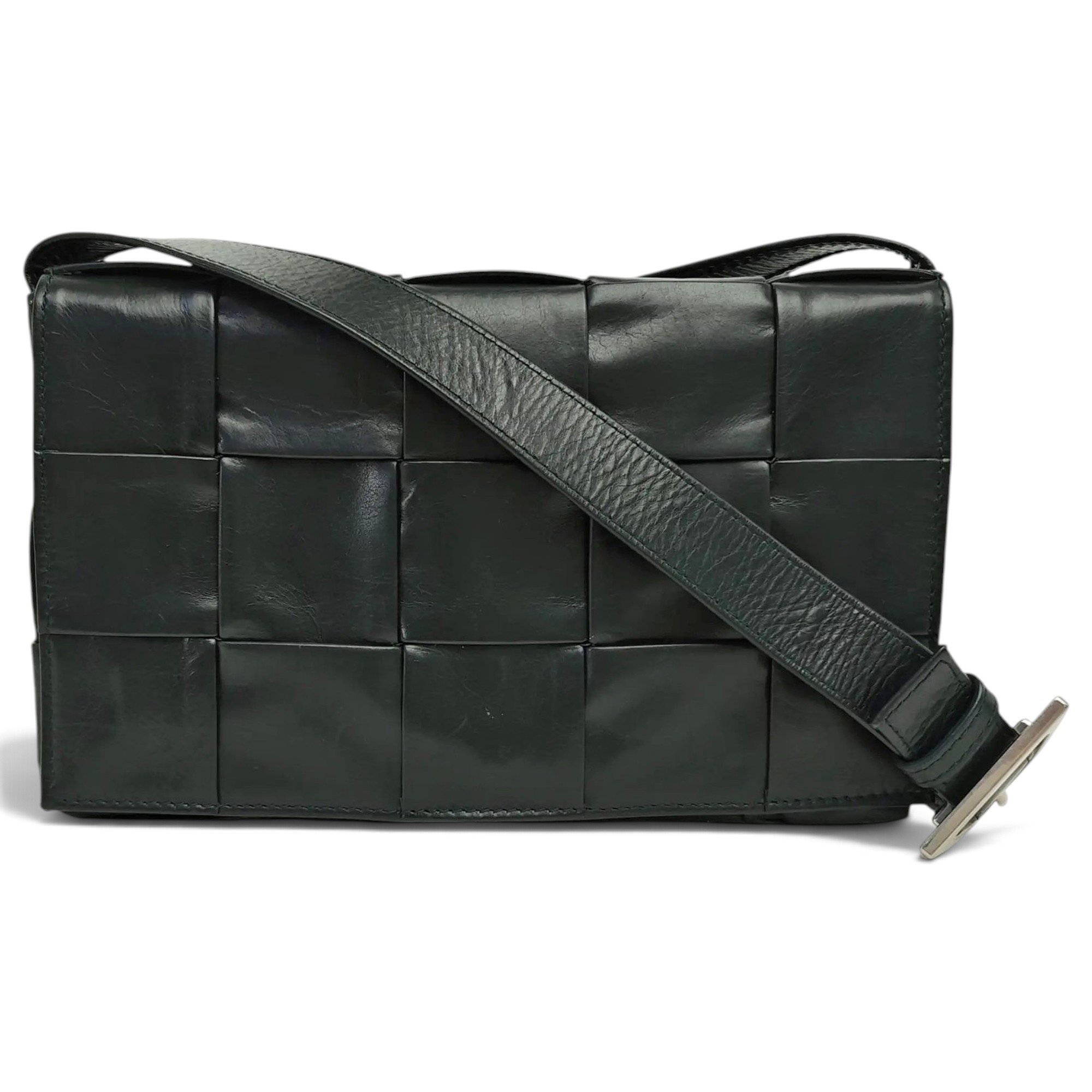 Cassette leather crossbody bag