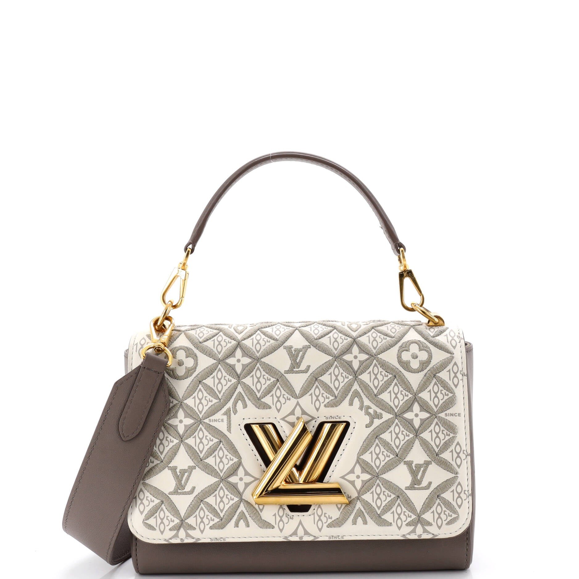 Louis Vuitton Twist Handbag Limited Edition Since 1854 Monogram Jacquard MM