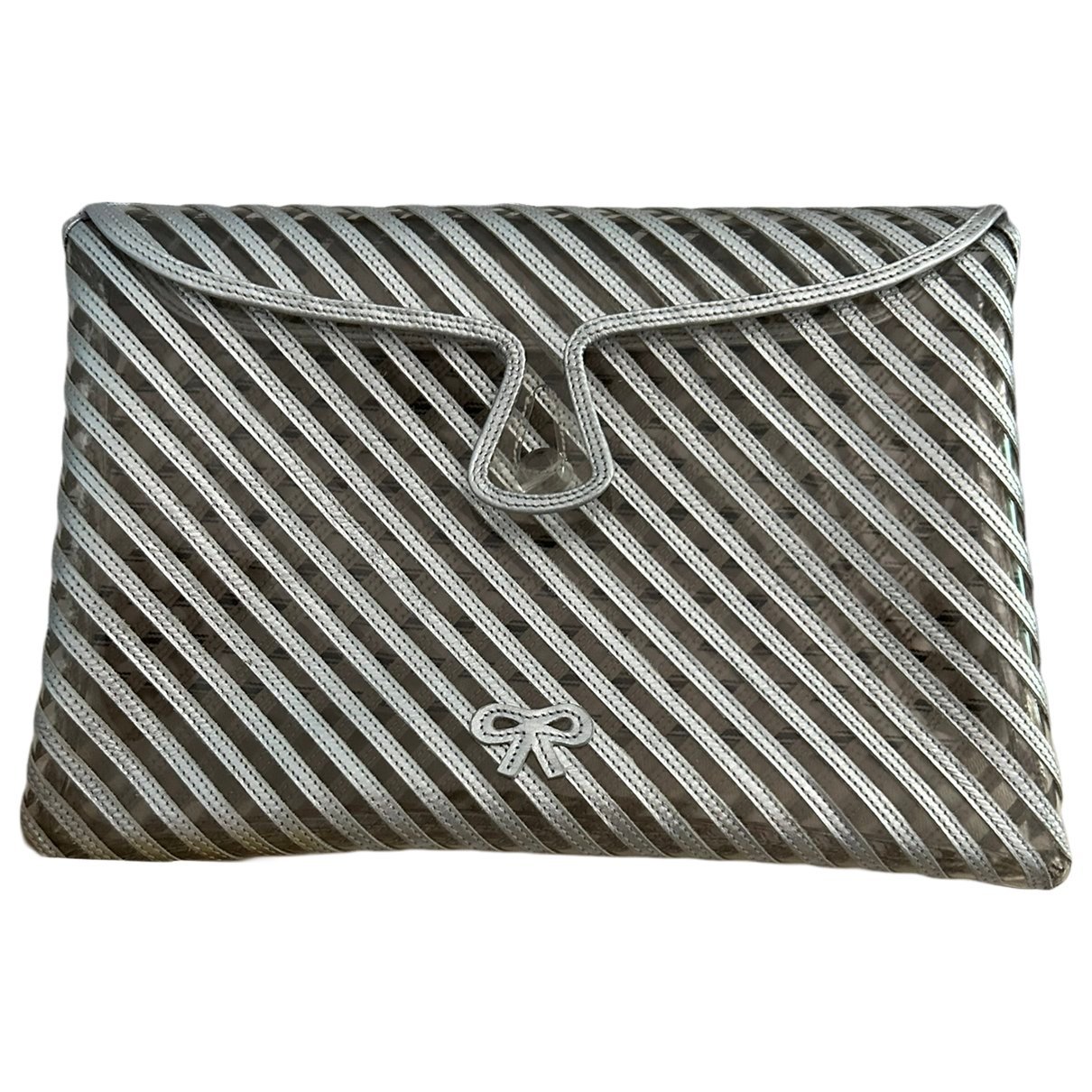 Leather clutch bag