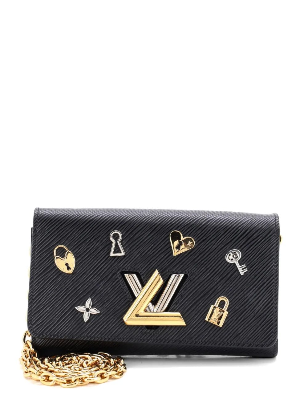 Twist Chain Wallet Love Lock Epi Leather crossbody bag