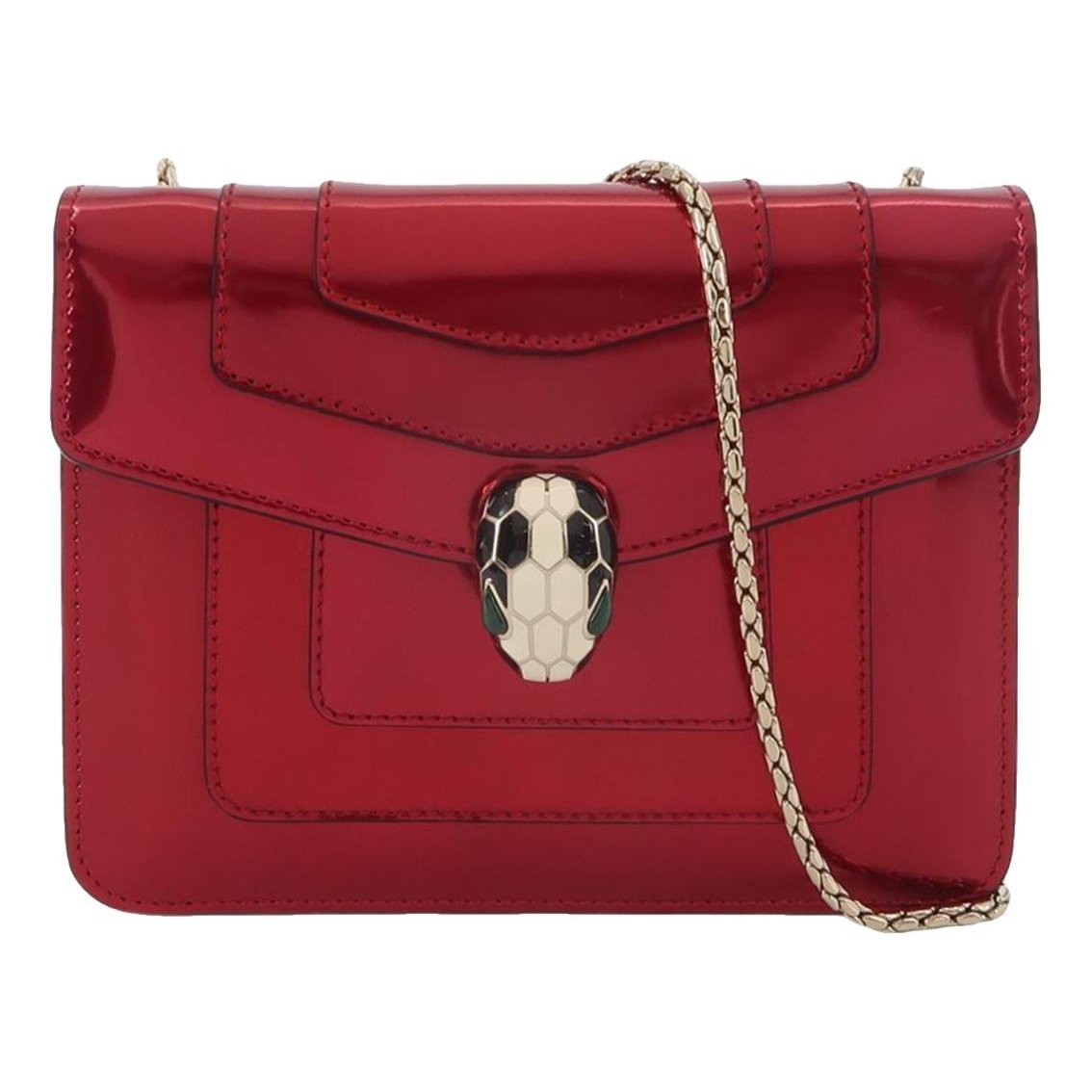 Serpenti leather handbag