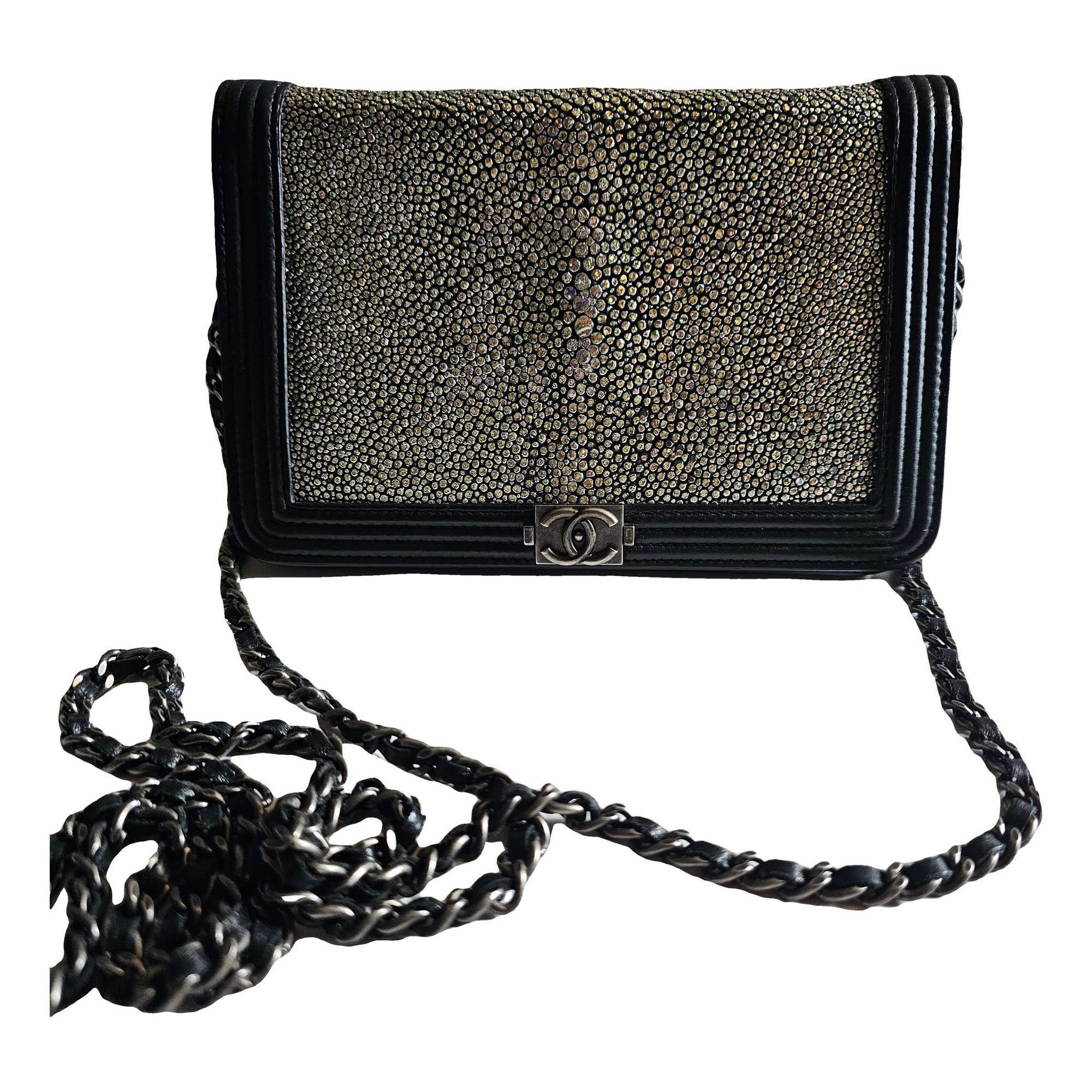 Exotic leathers handbag