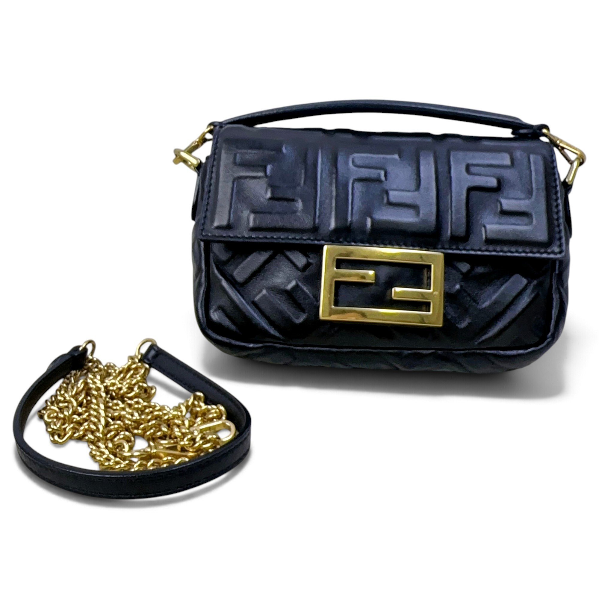 Baguette leather handbag
