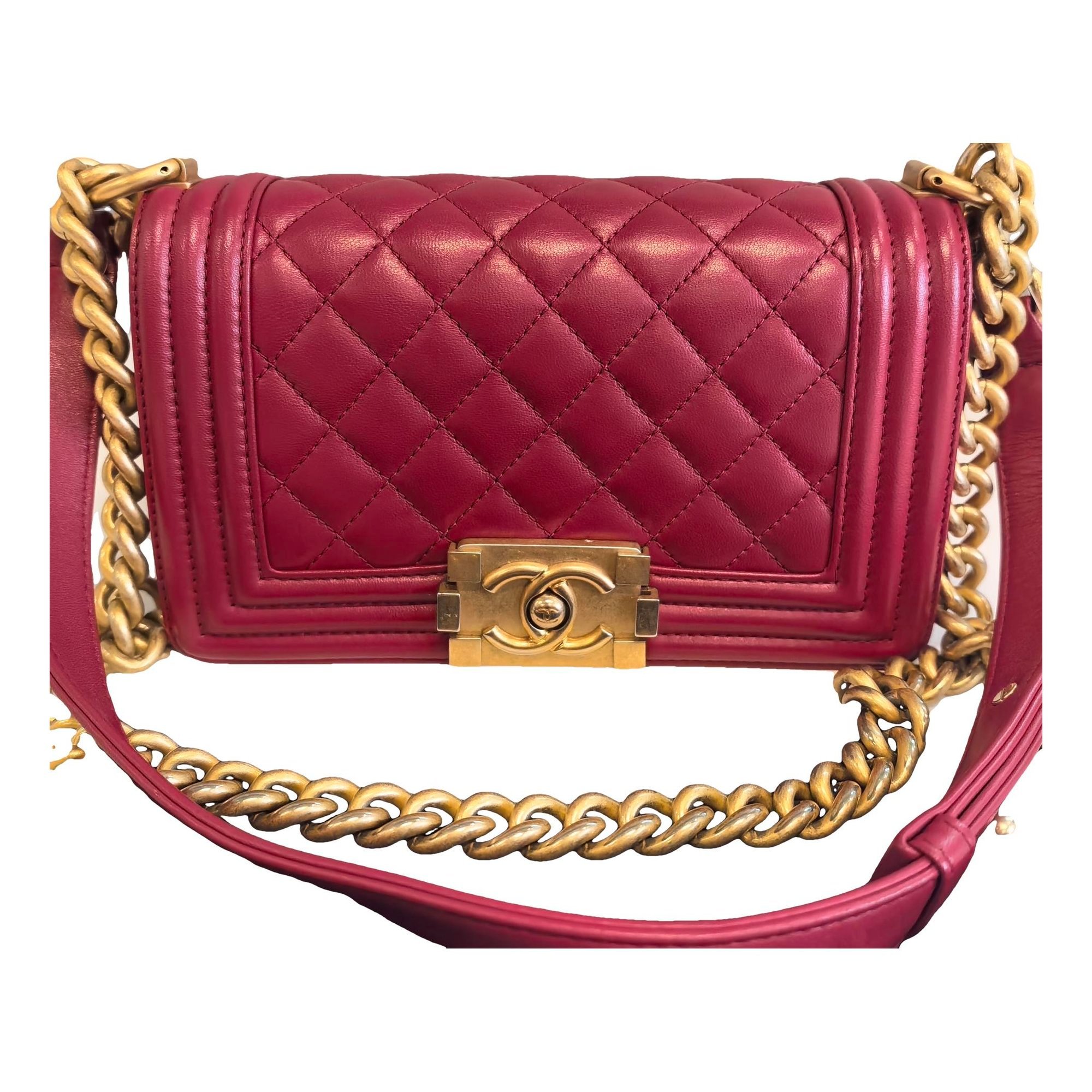 Boy leather crossbody bag
