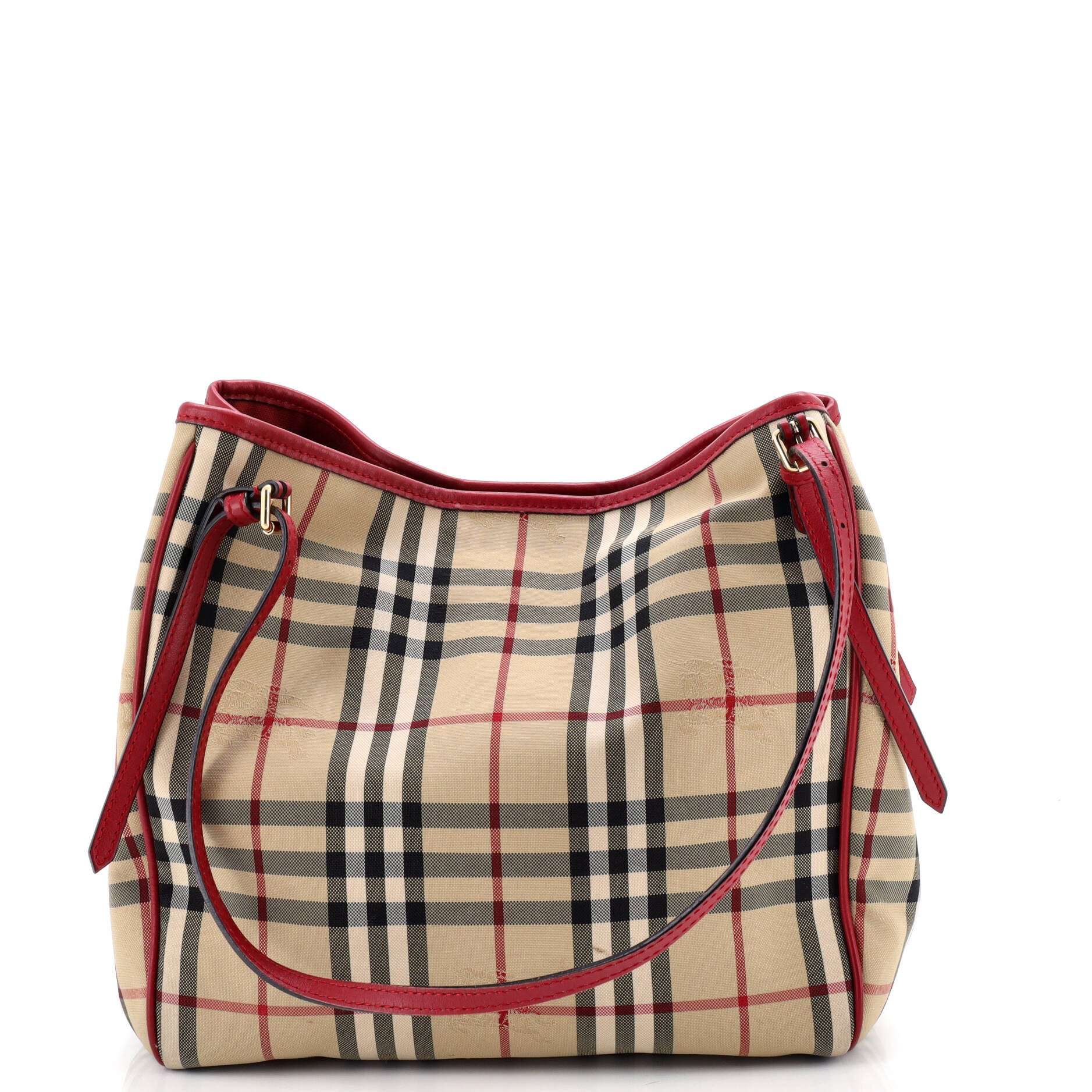 Burberry Canterbury Tote Horseferry Check Canvas Small