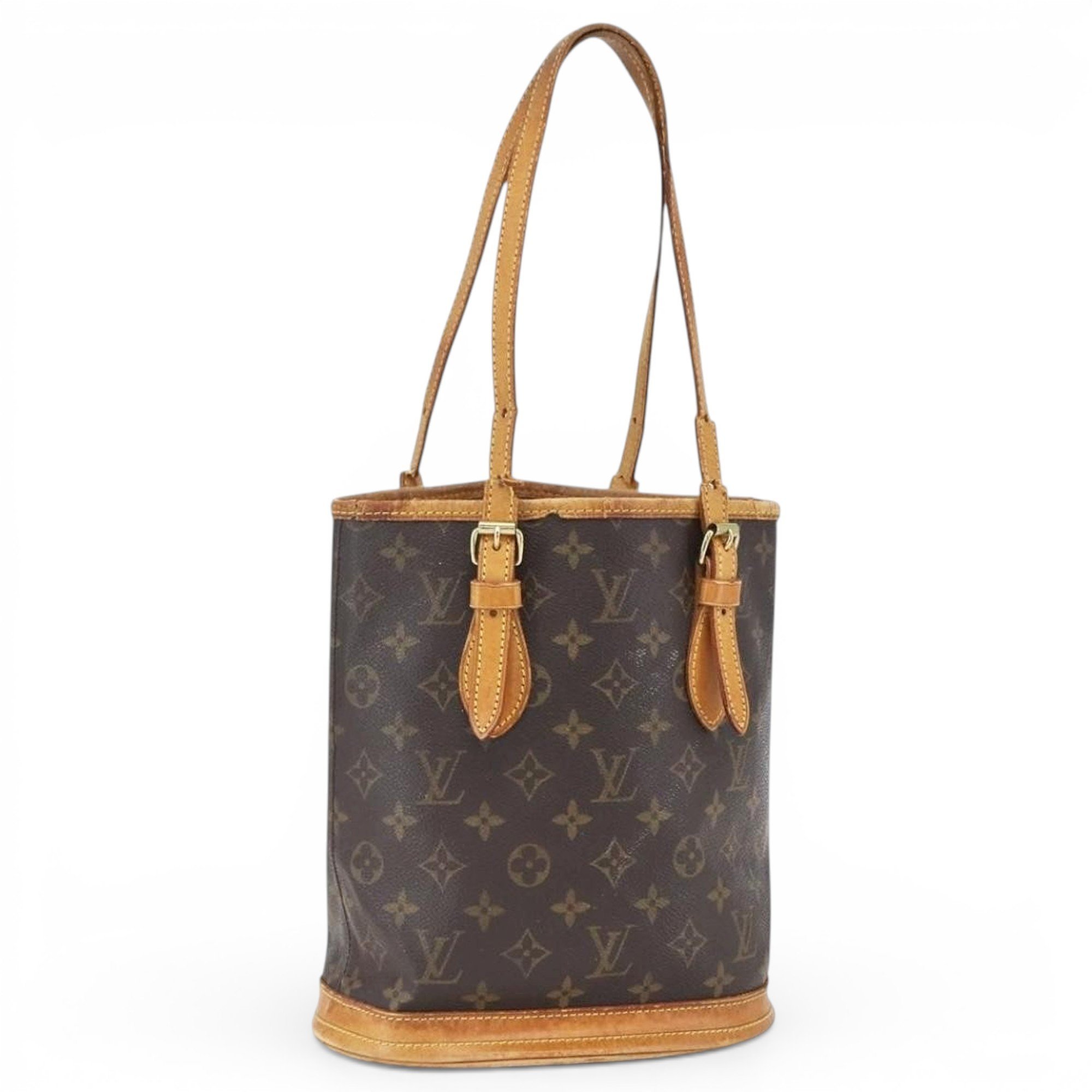 Bucket leather tote