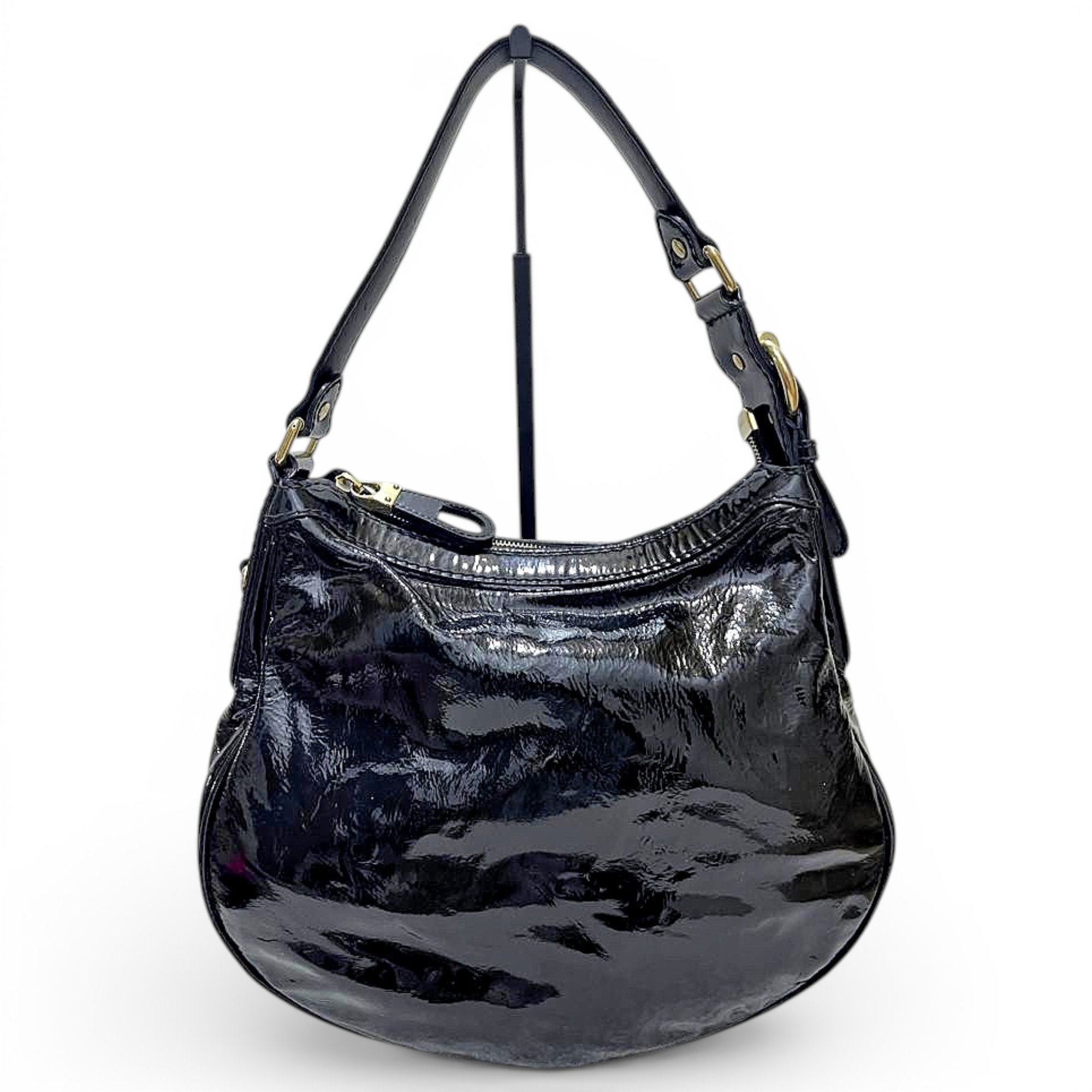 Patent leather handbag