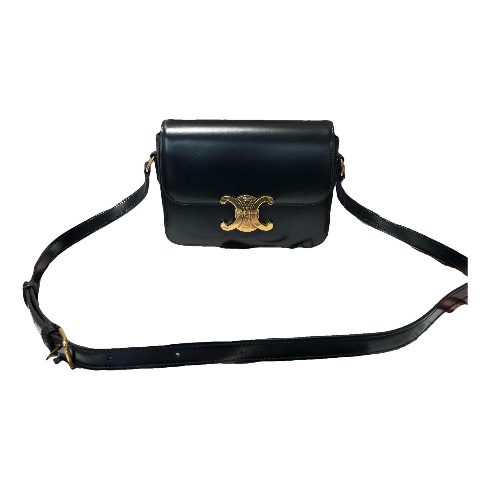 Triomphe leather handbag