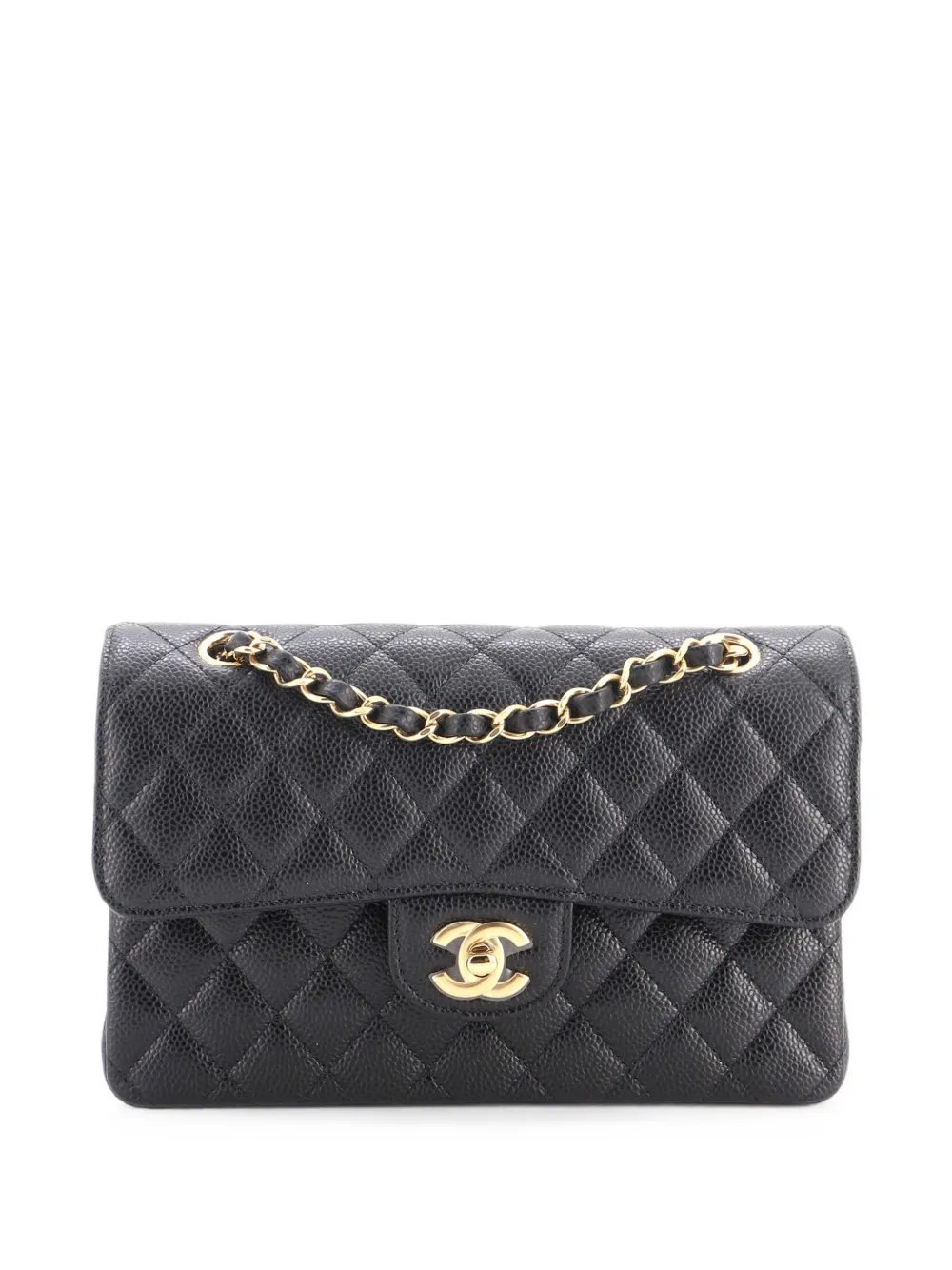 Classic Double Flap Bag Quilted Caviar Small shoulder bag