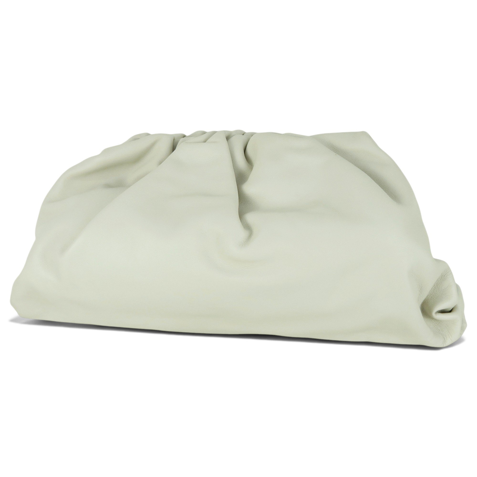 Pouch leather clutch bag