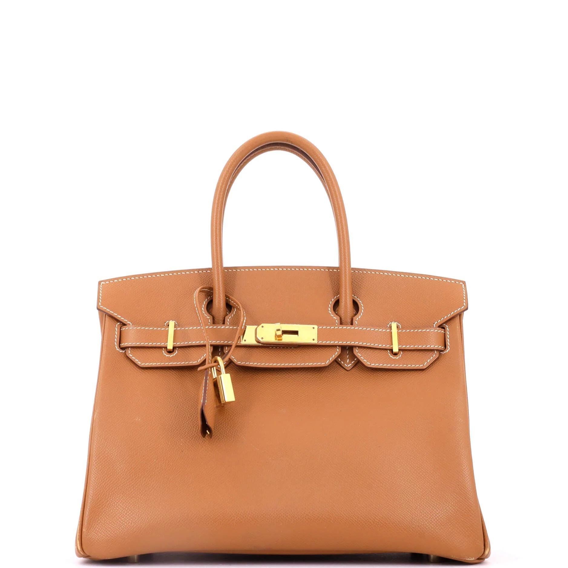 Birkin 25 leather tote