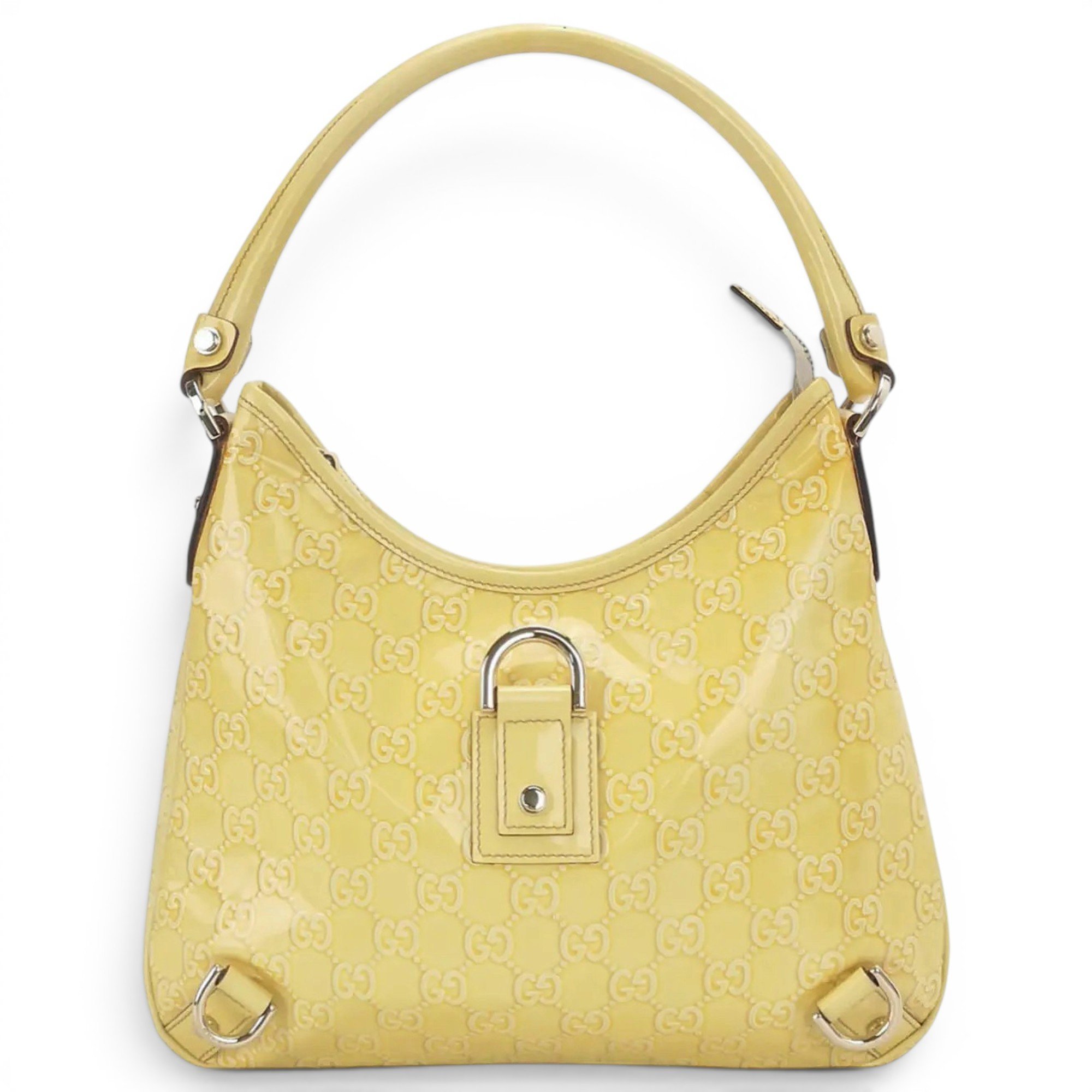 Patent leather handbag