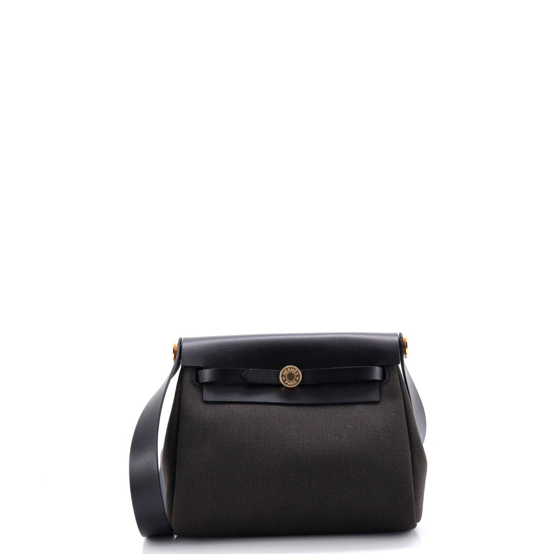 Hermes Herbag Zip Toile and Leather 20