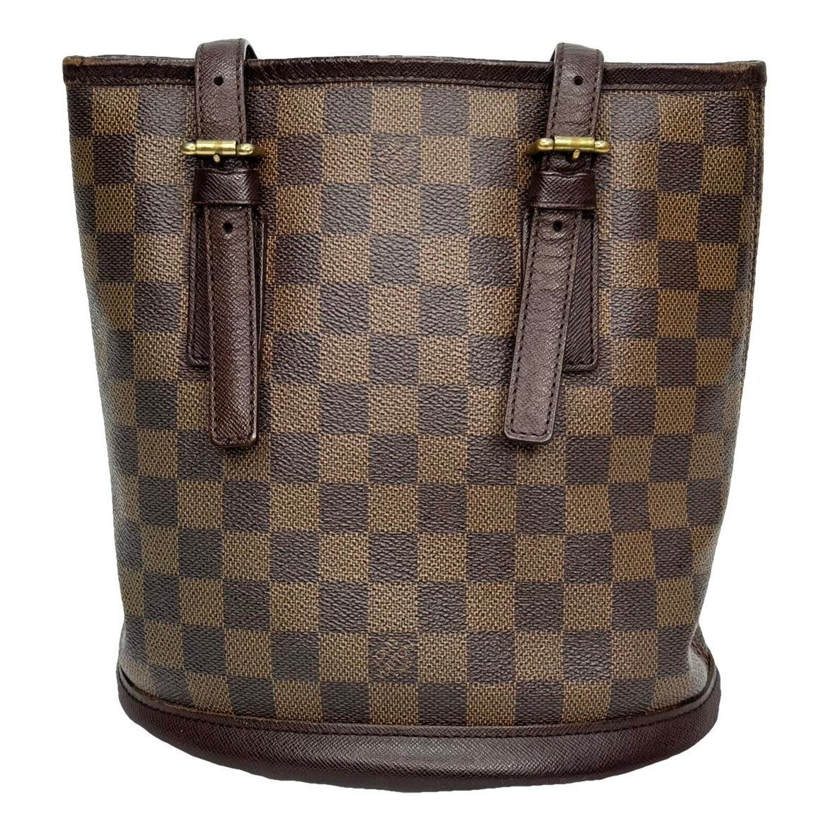 Bucket leather handbag