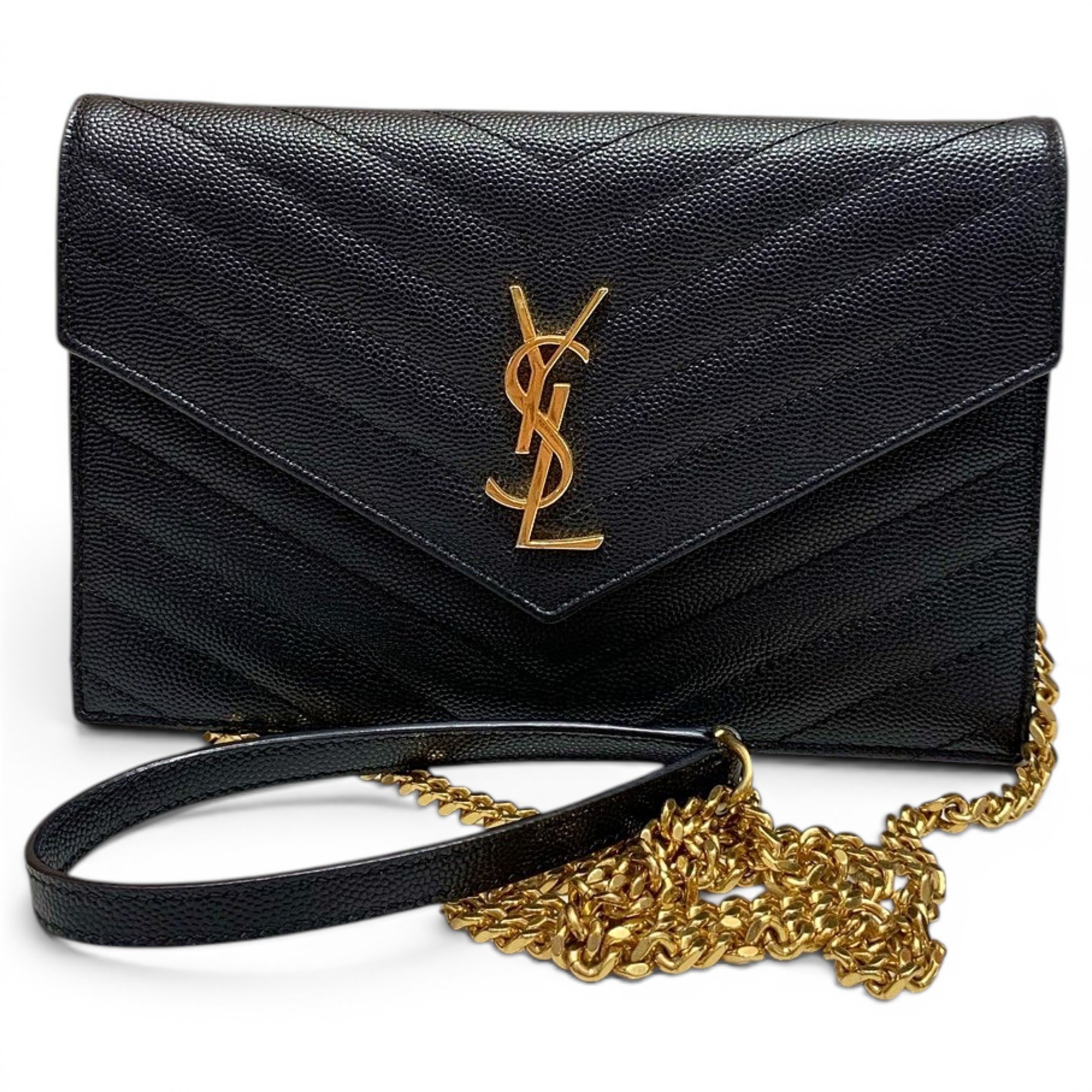 Portefeuille enveloppe leather handbag