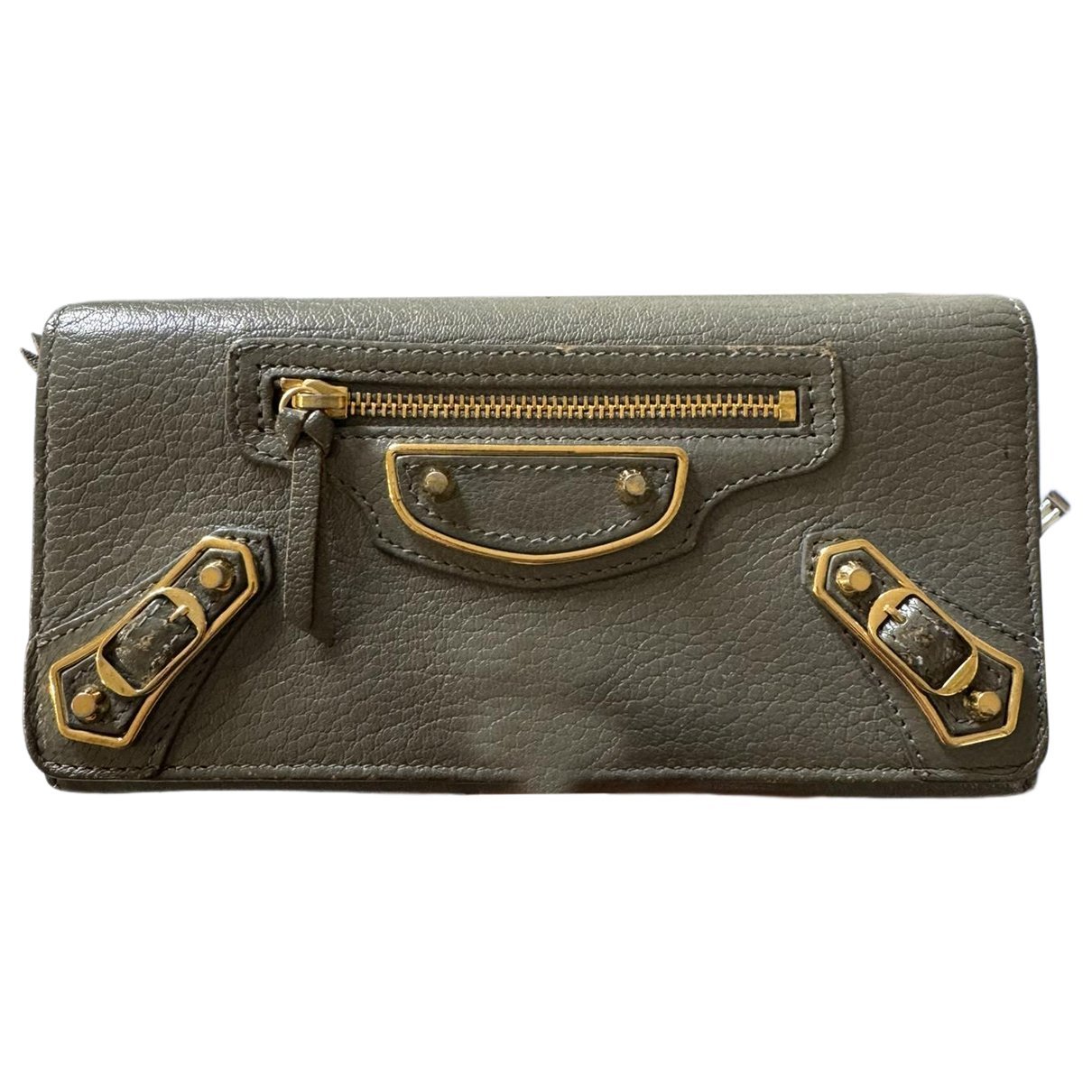 Envelop leather clutch bag