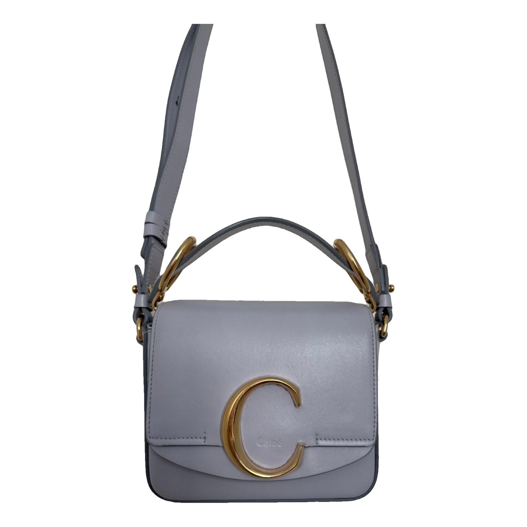 C leather crossbody bag