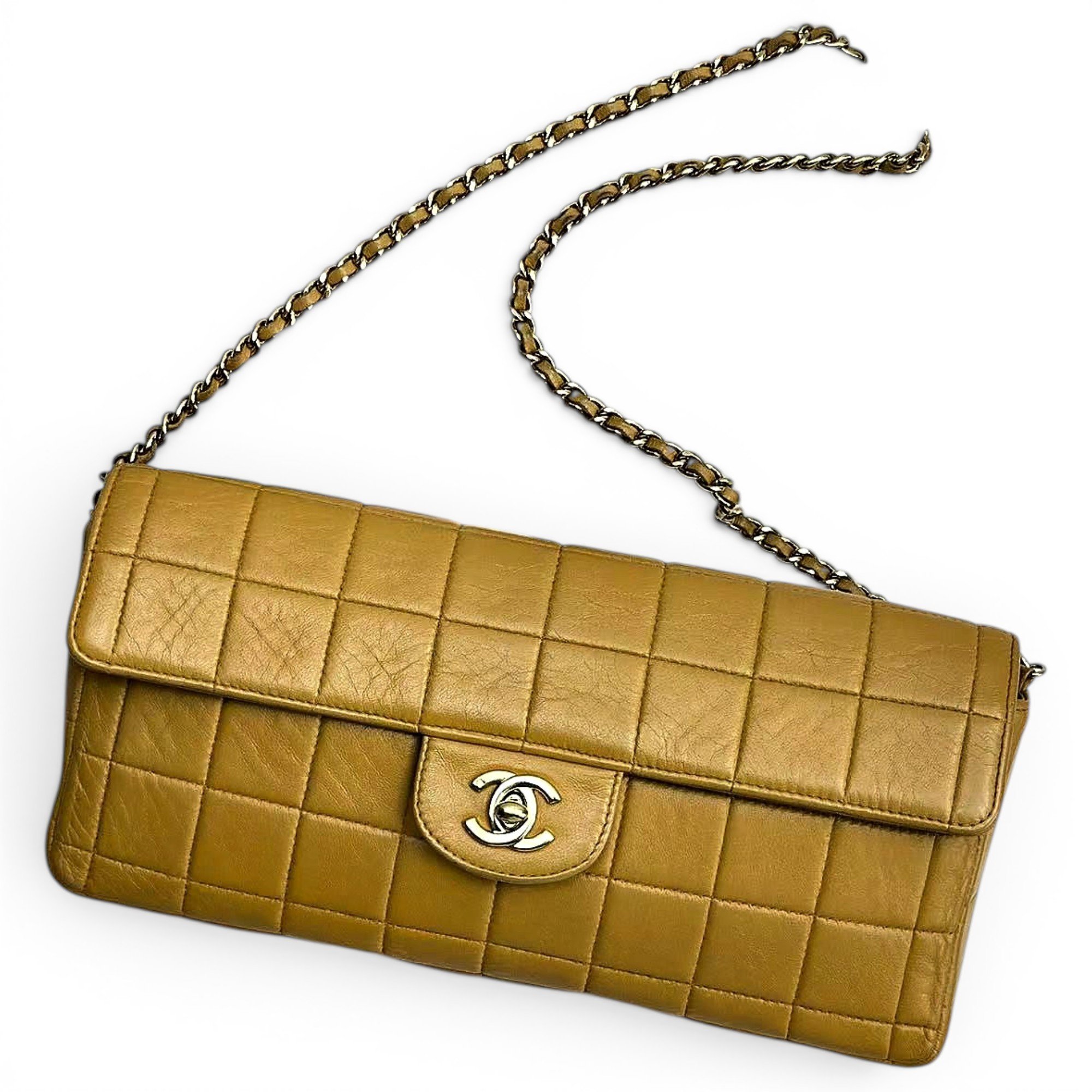 East West Chocolate Bar leather handbag