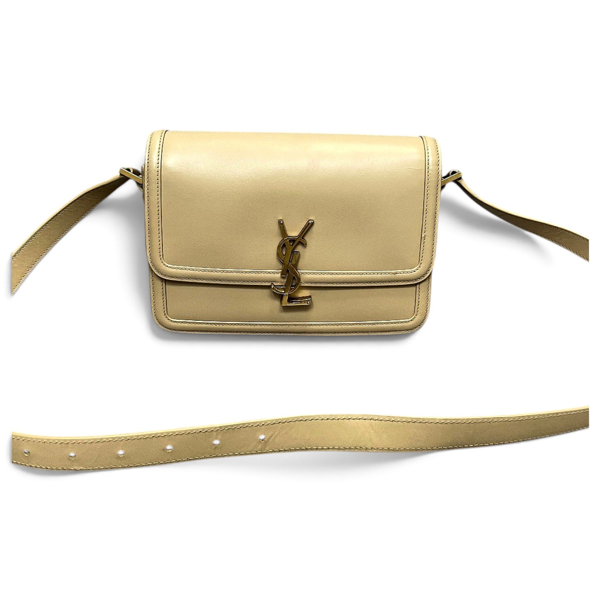 Solférino leather handbag
