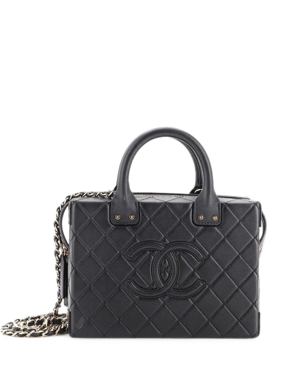 CC Square Convertible Vanity Case Quilted Calfskin Medium crossbody bag