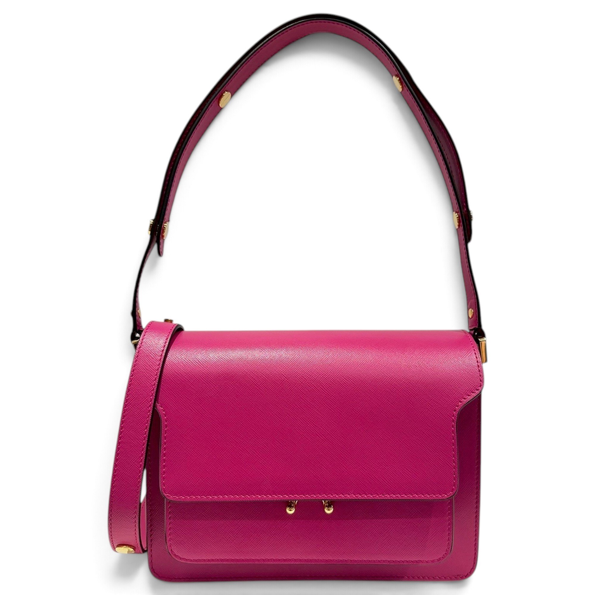 Trunk leather handbag