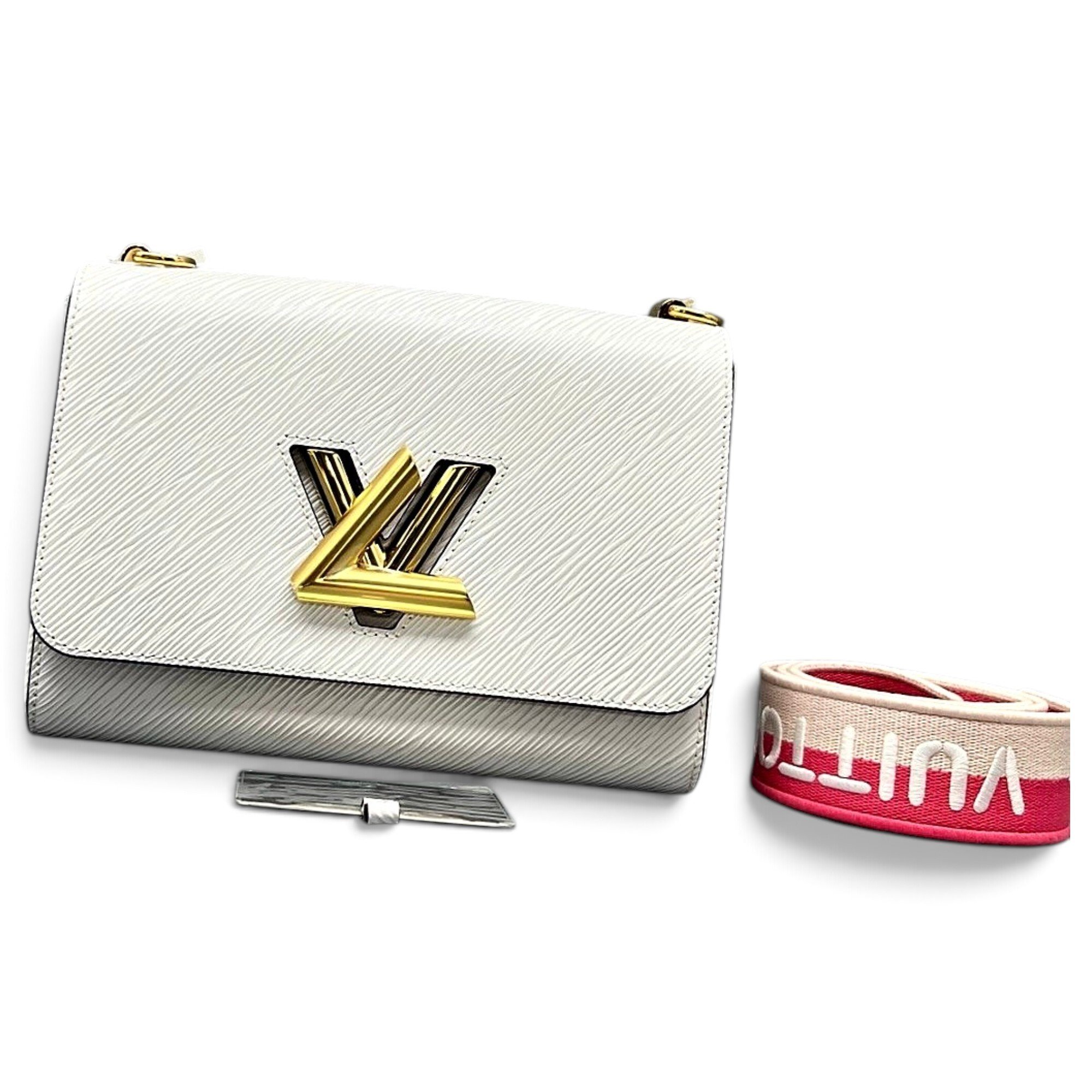 Twist leather handbag