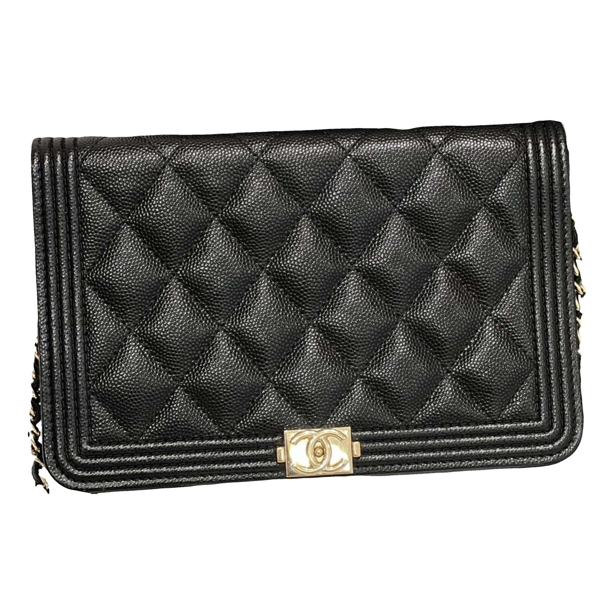 Wallet On Chain Boy leather crossbody bag