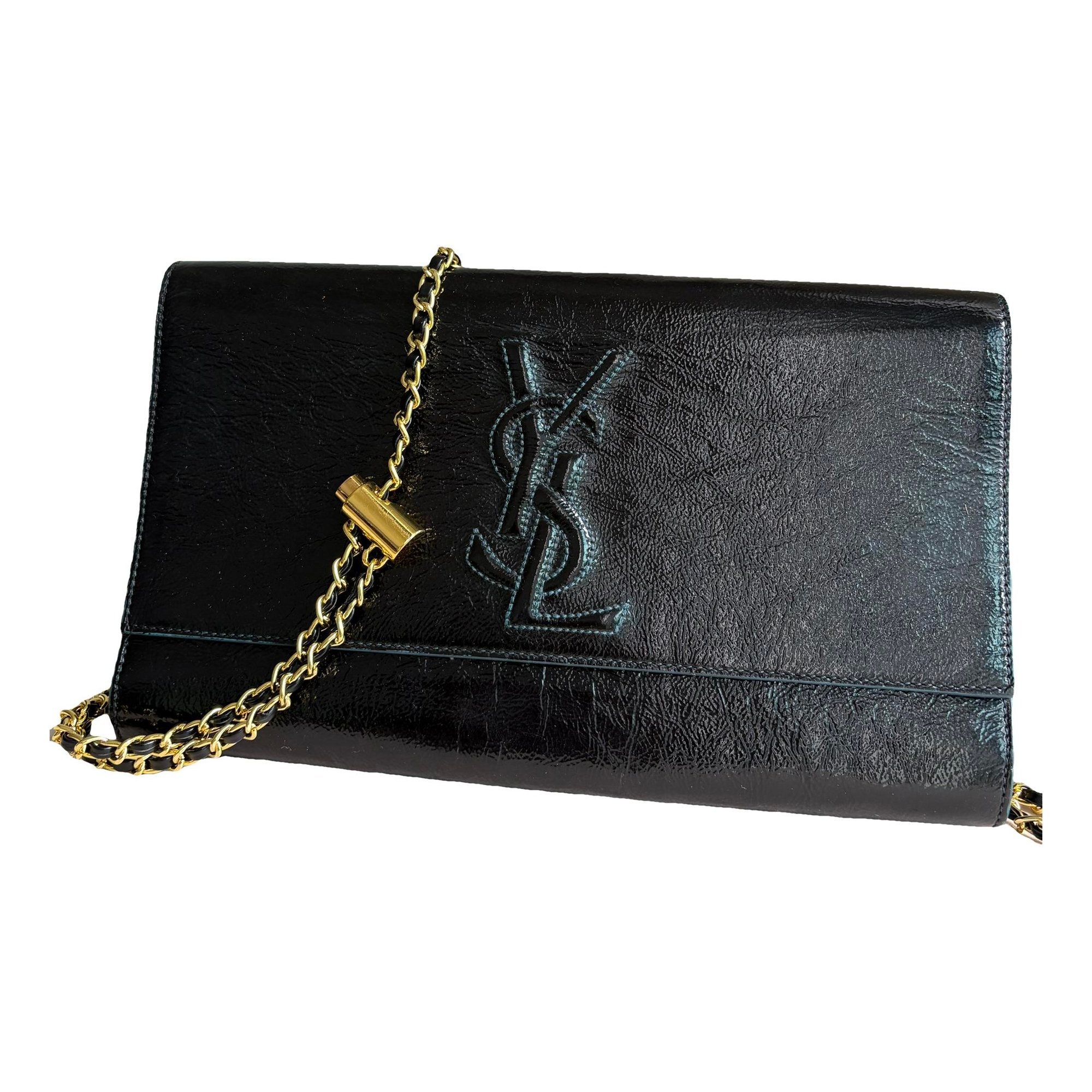 Kate monogramme patent leather clutch bag