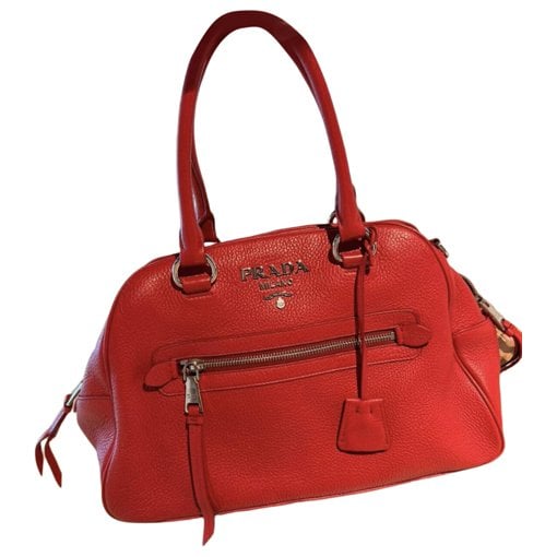 Bowling leather handbag