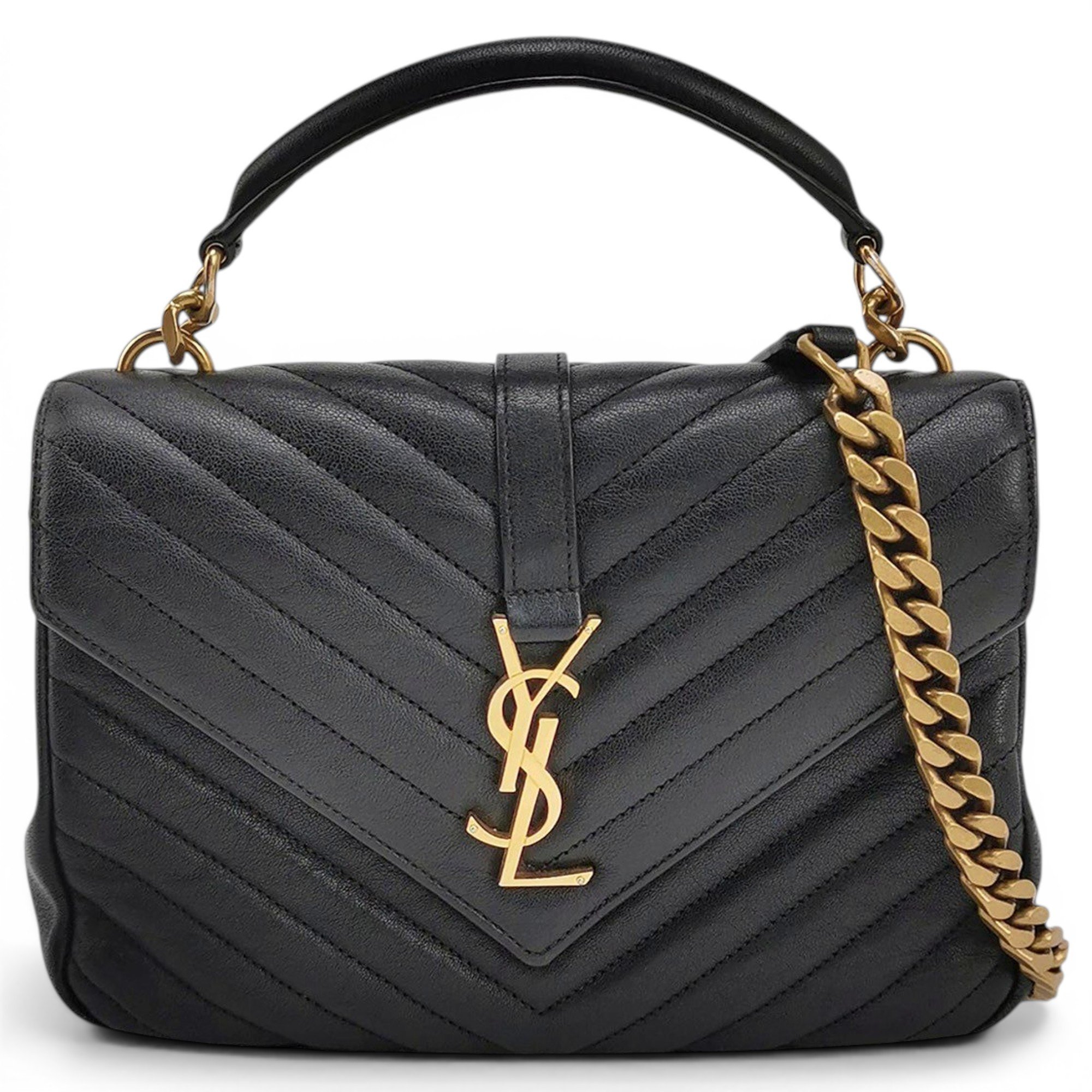 Collége monogramme leather handbag