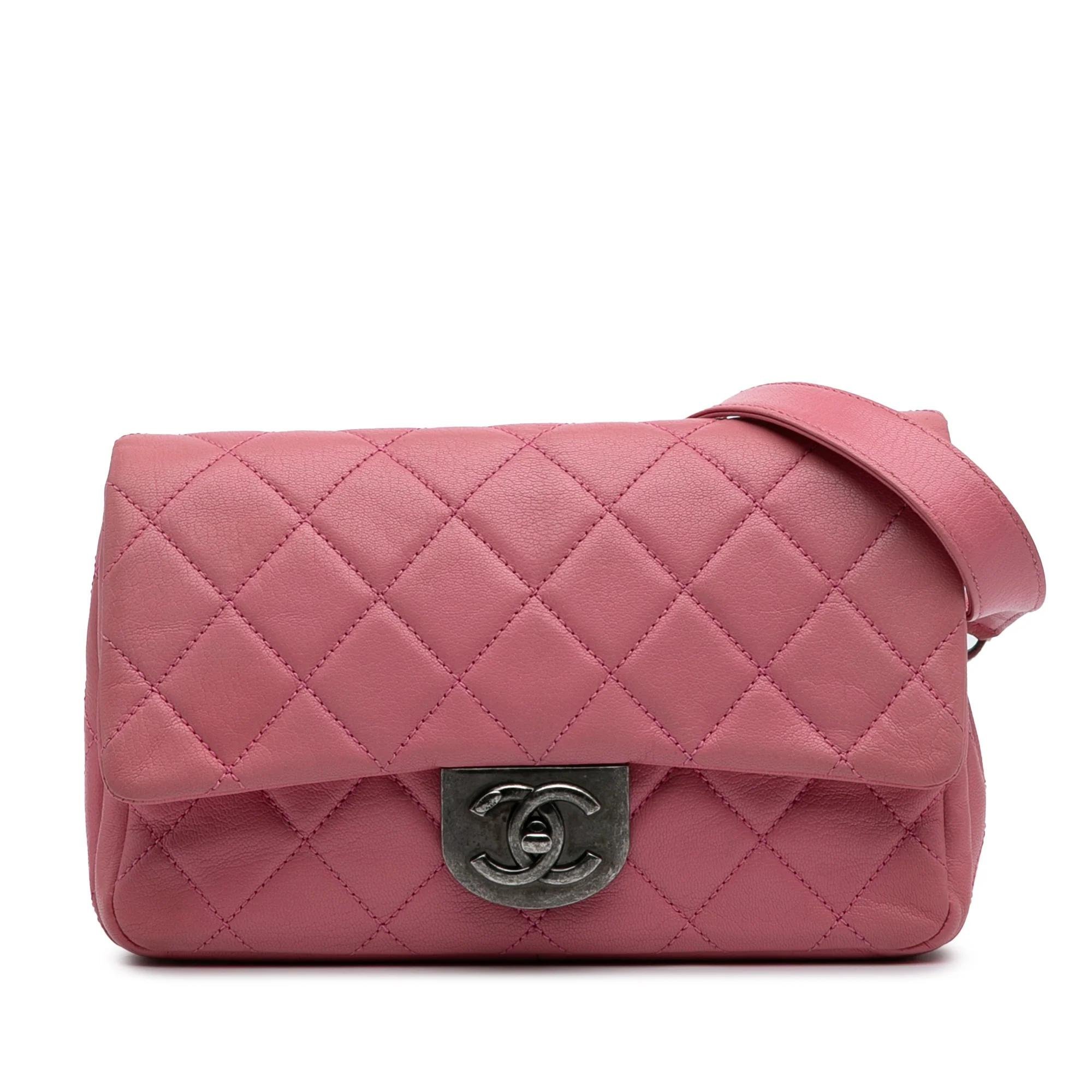 Wallet On Chain Boy Half Flap leather handbag