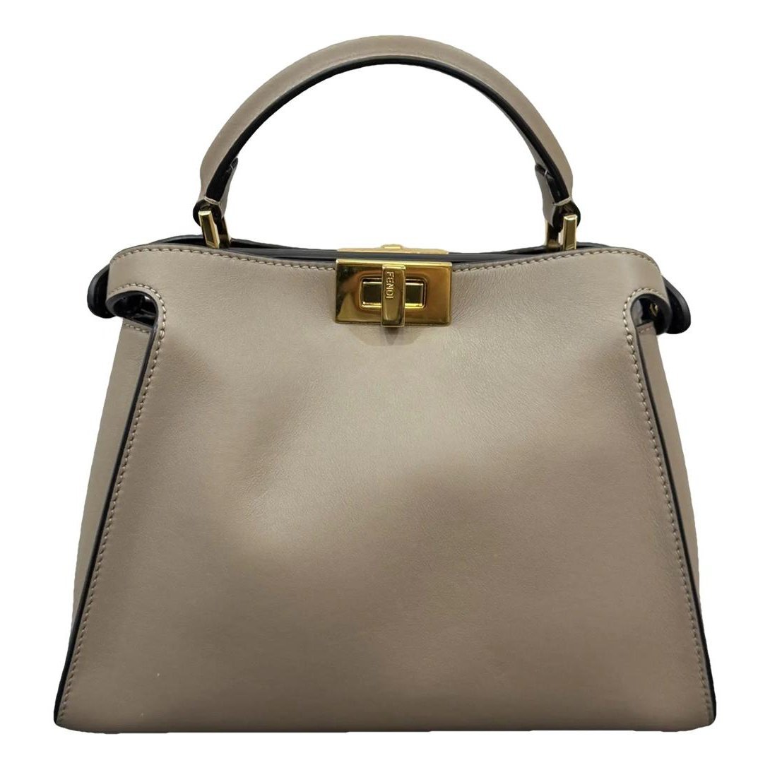 Peekaboo leather crossbody bag