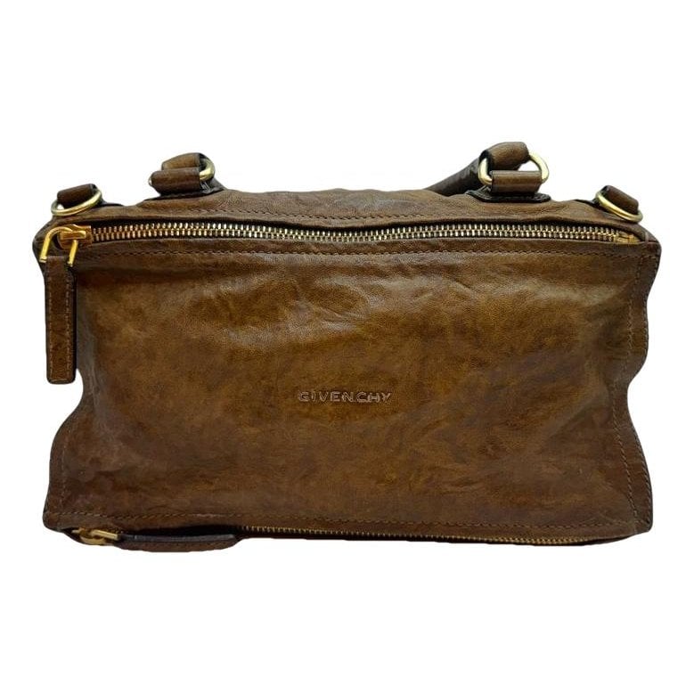 Leather clutch bag