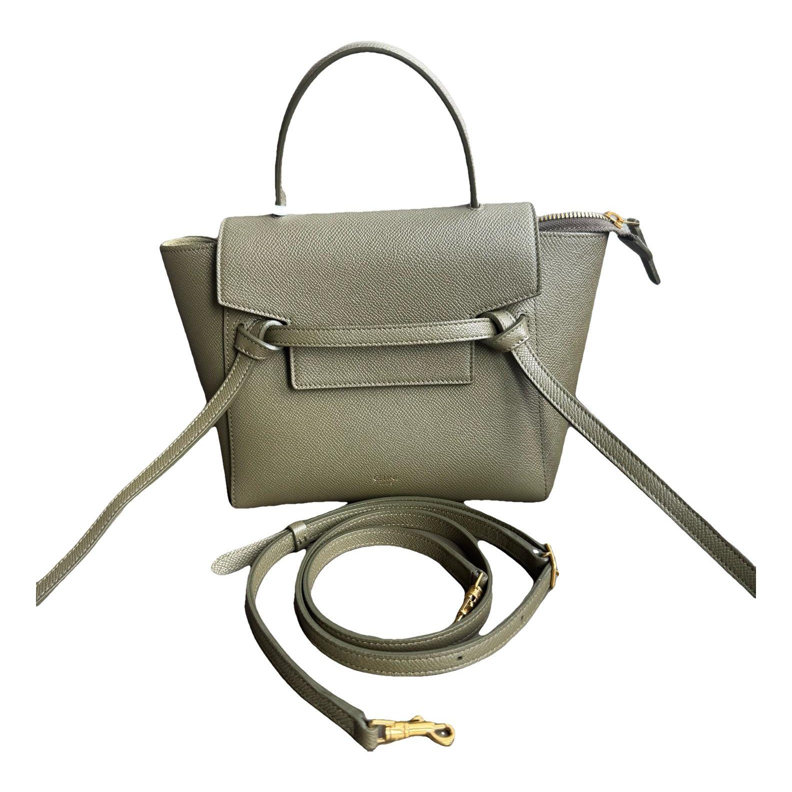 Belt leather handbag