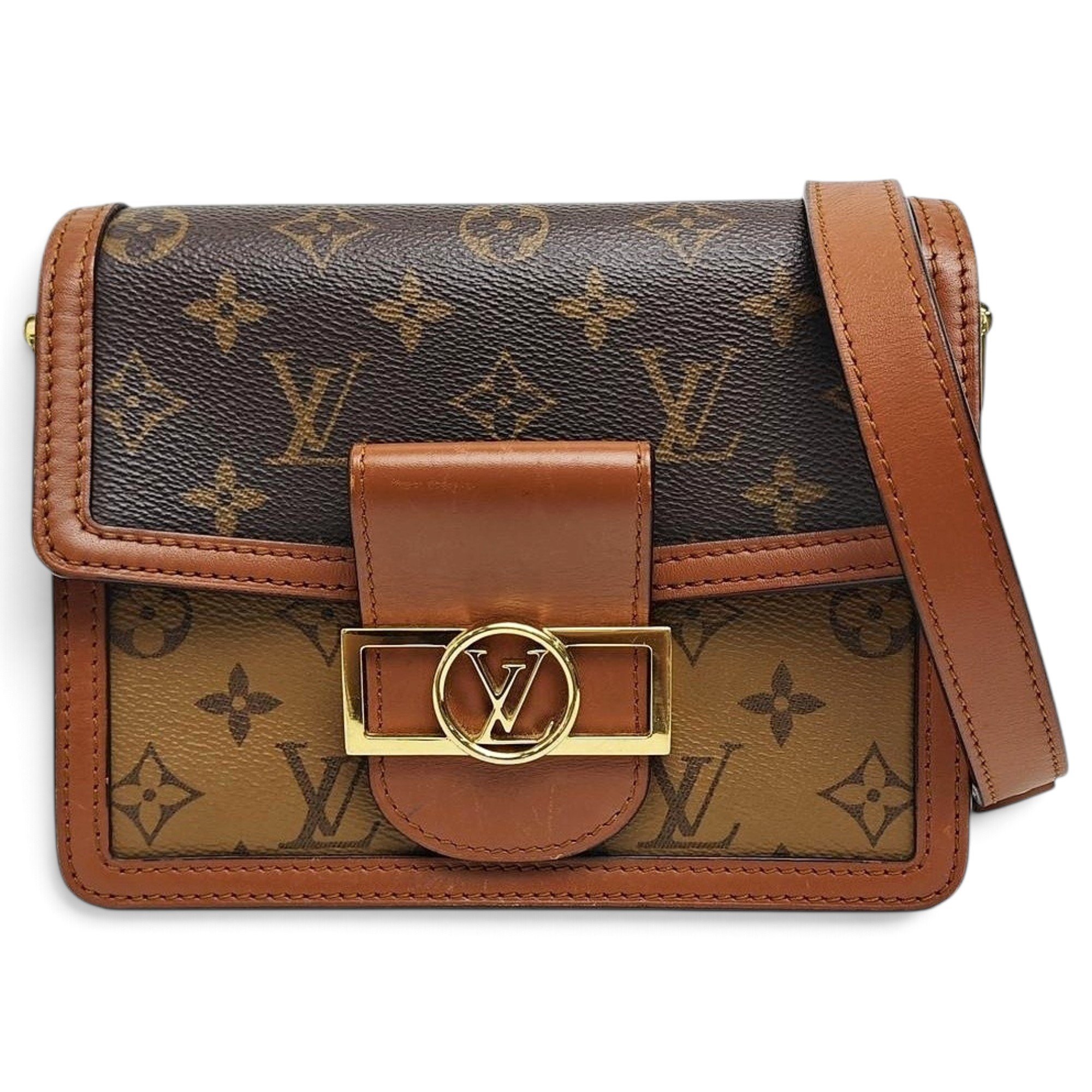 Dauphine leather handbag