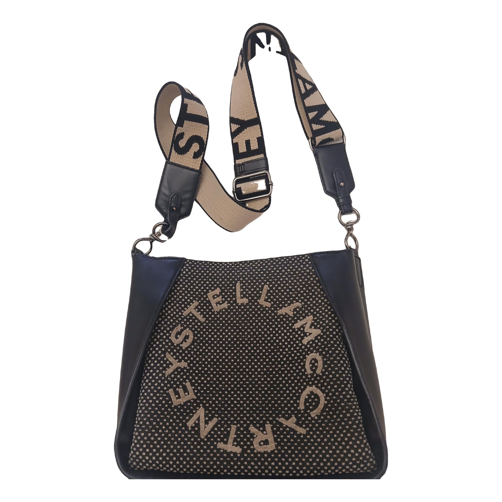 Logo vegan leather handbag