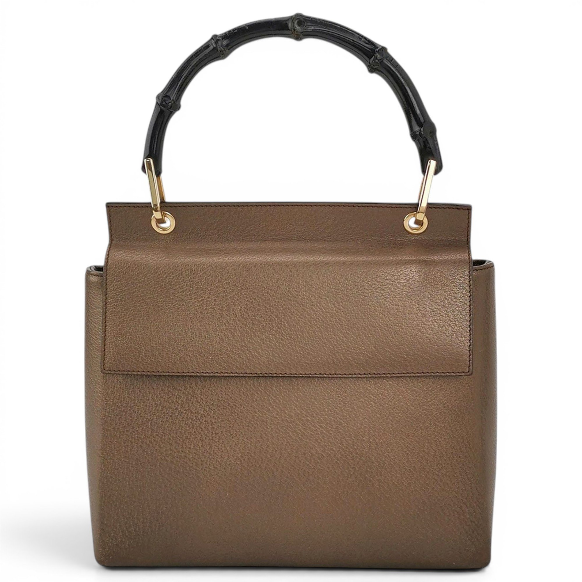 Bamboo leather handbag