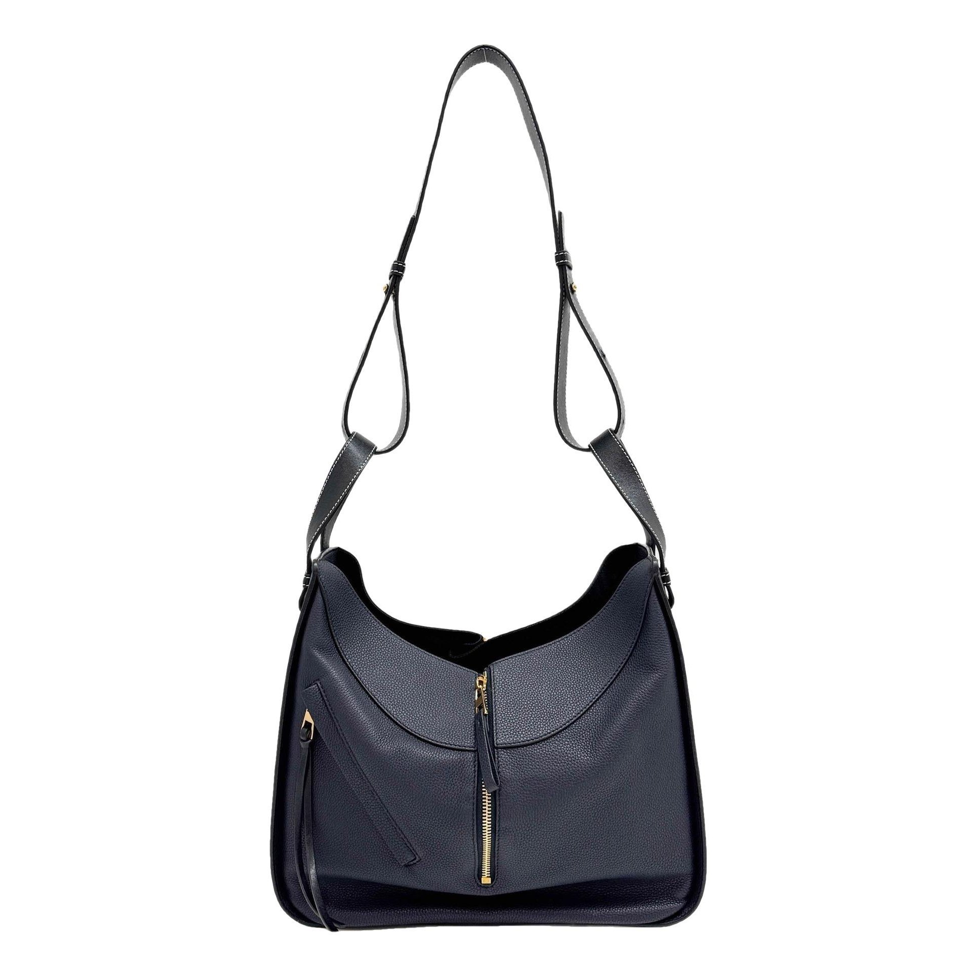 Hammock leather handbag