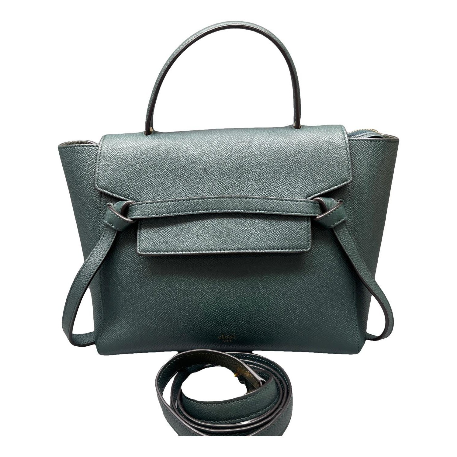 Belt leather handbag
