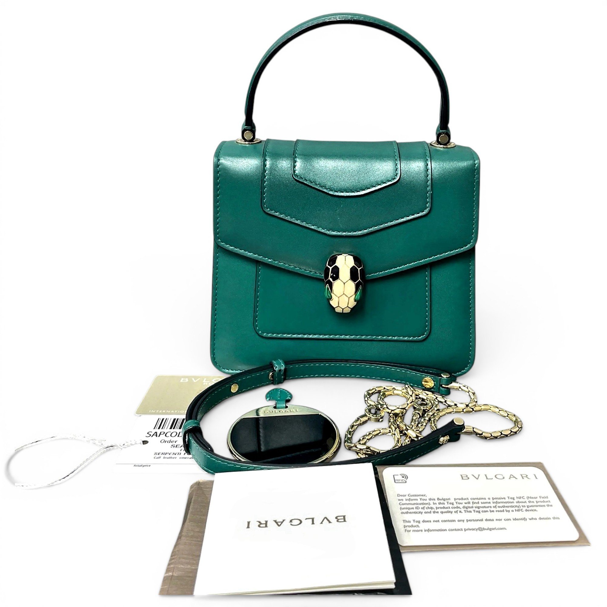 Serpenti leather crossbody bag