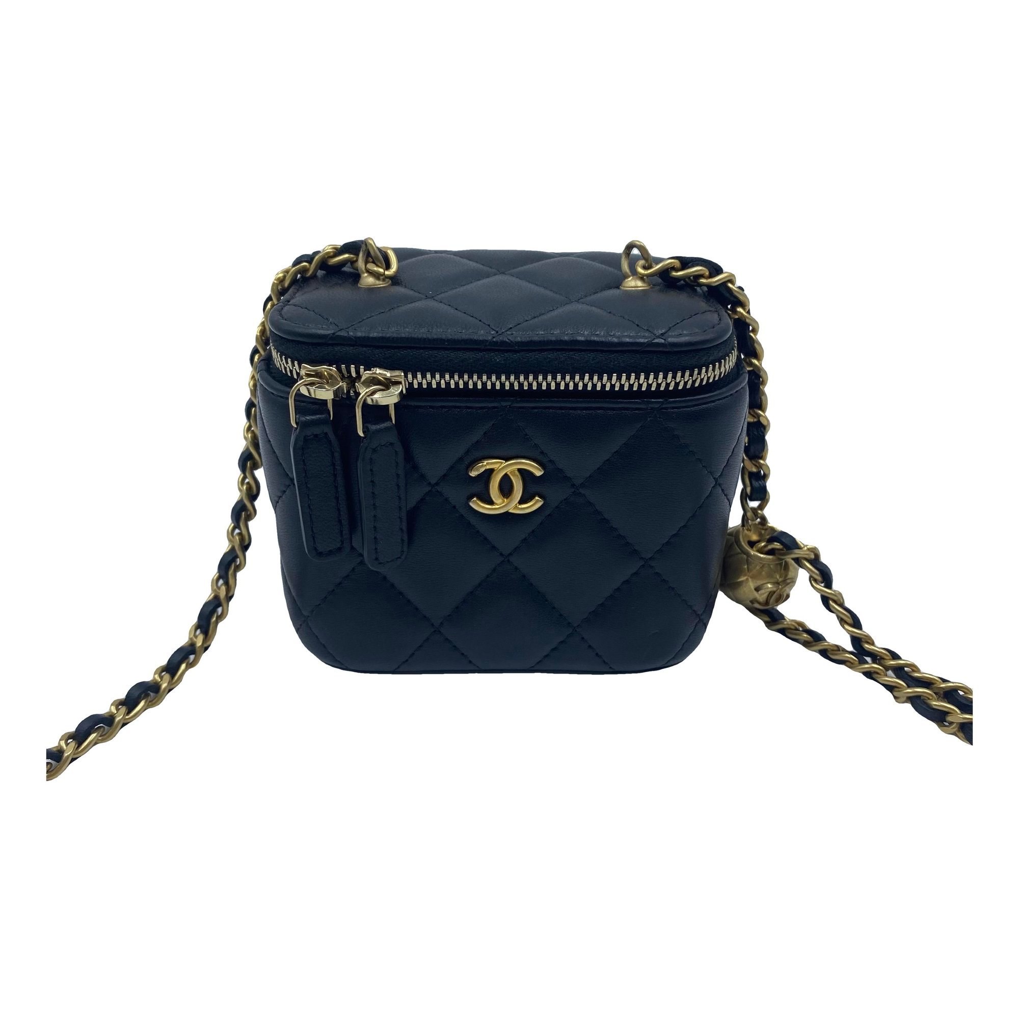 Trendy CC Vanity leather handbag